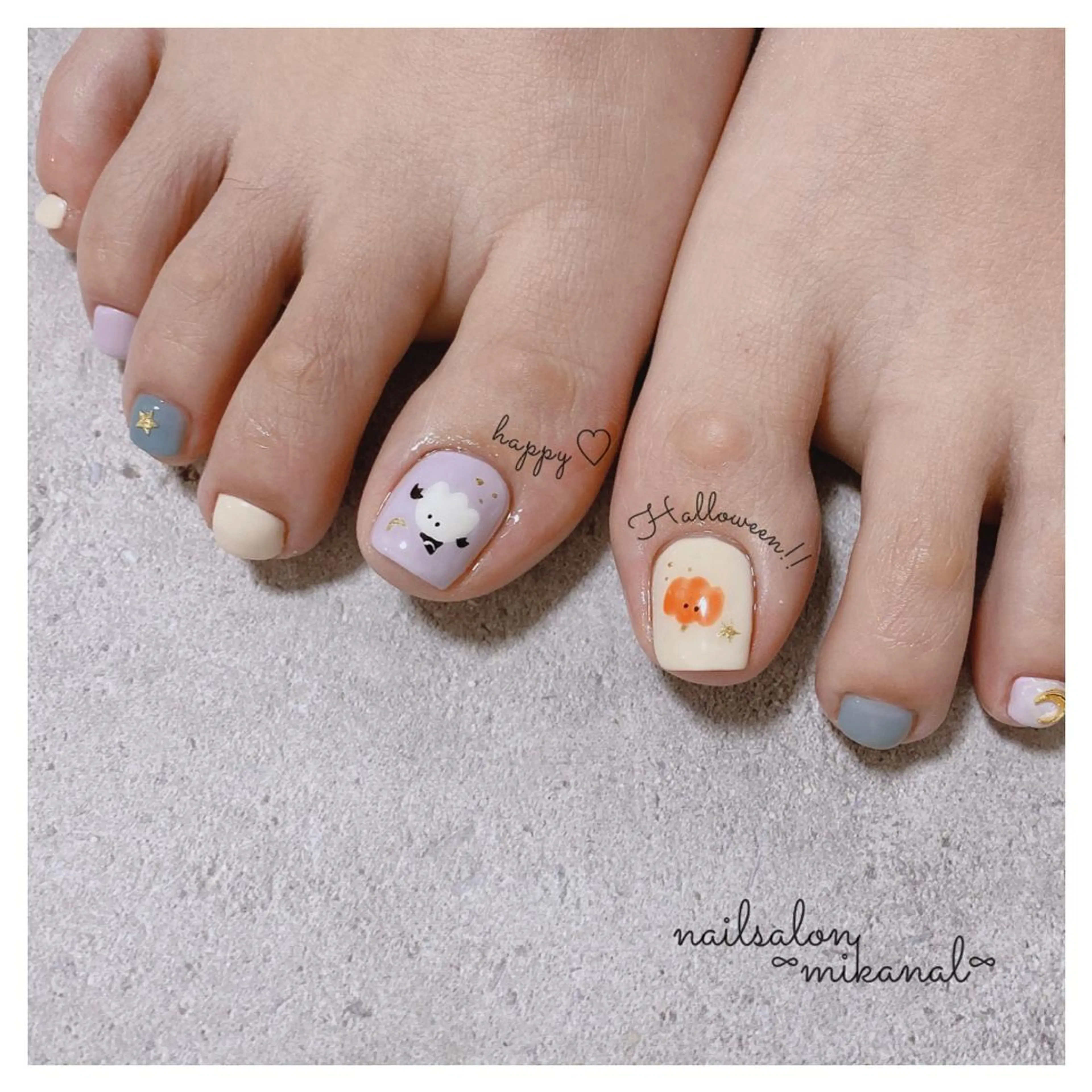ネイル フットネイル nail salon  ∞ mikanal ∞所属・nailsalon ∞ ﾐｶﾅﾙ ∞のネイルデザイン