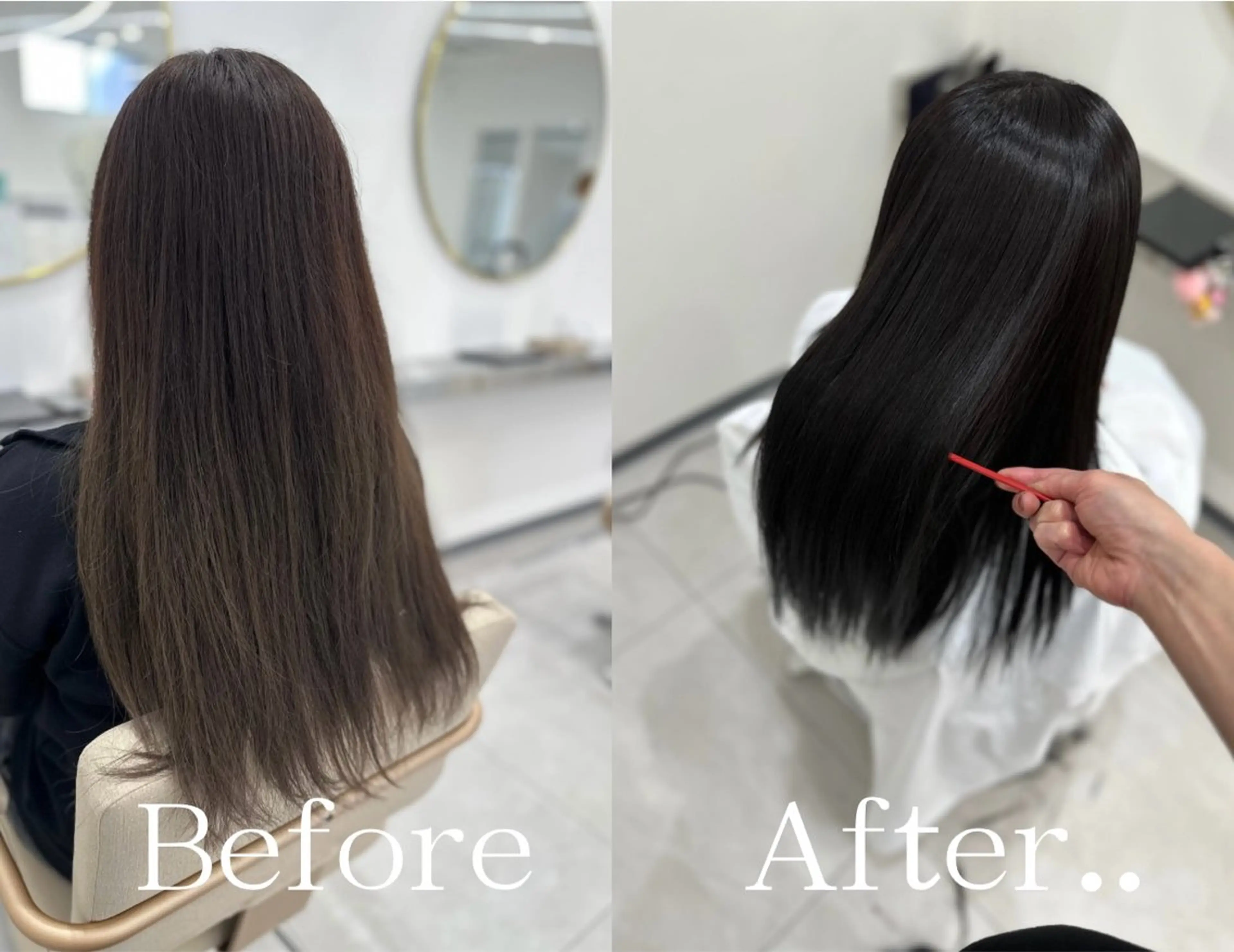 ロング カット 縮毛矯正 トリートメント oyama /髪質改善🌻のヘアスタイル