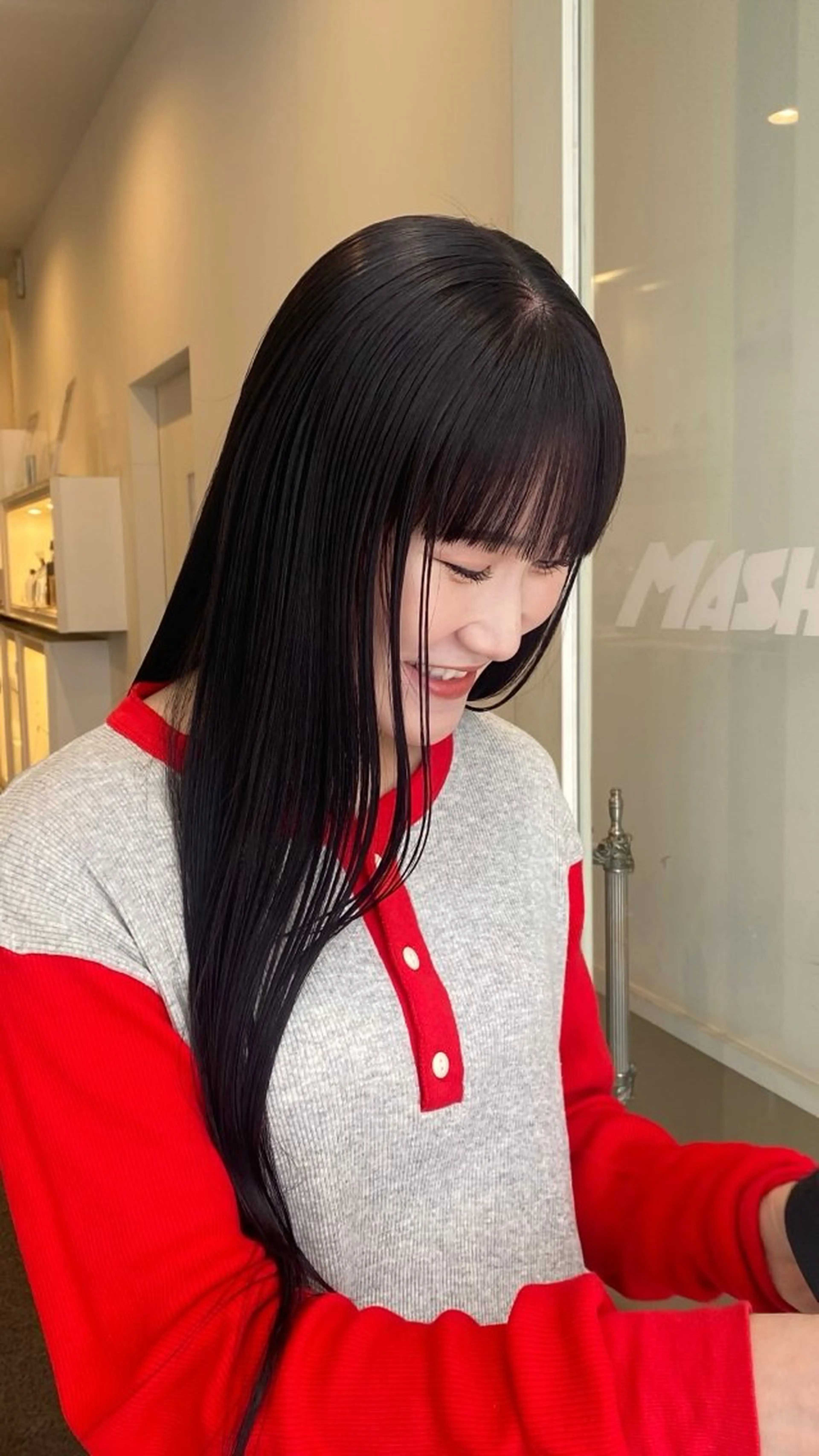 💈“今だけ”の特別価格😳‼️〰︎︎〰︎︎🩷💜似合わせワンカラー🌈【暗髪系🪻💜】の写真