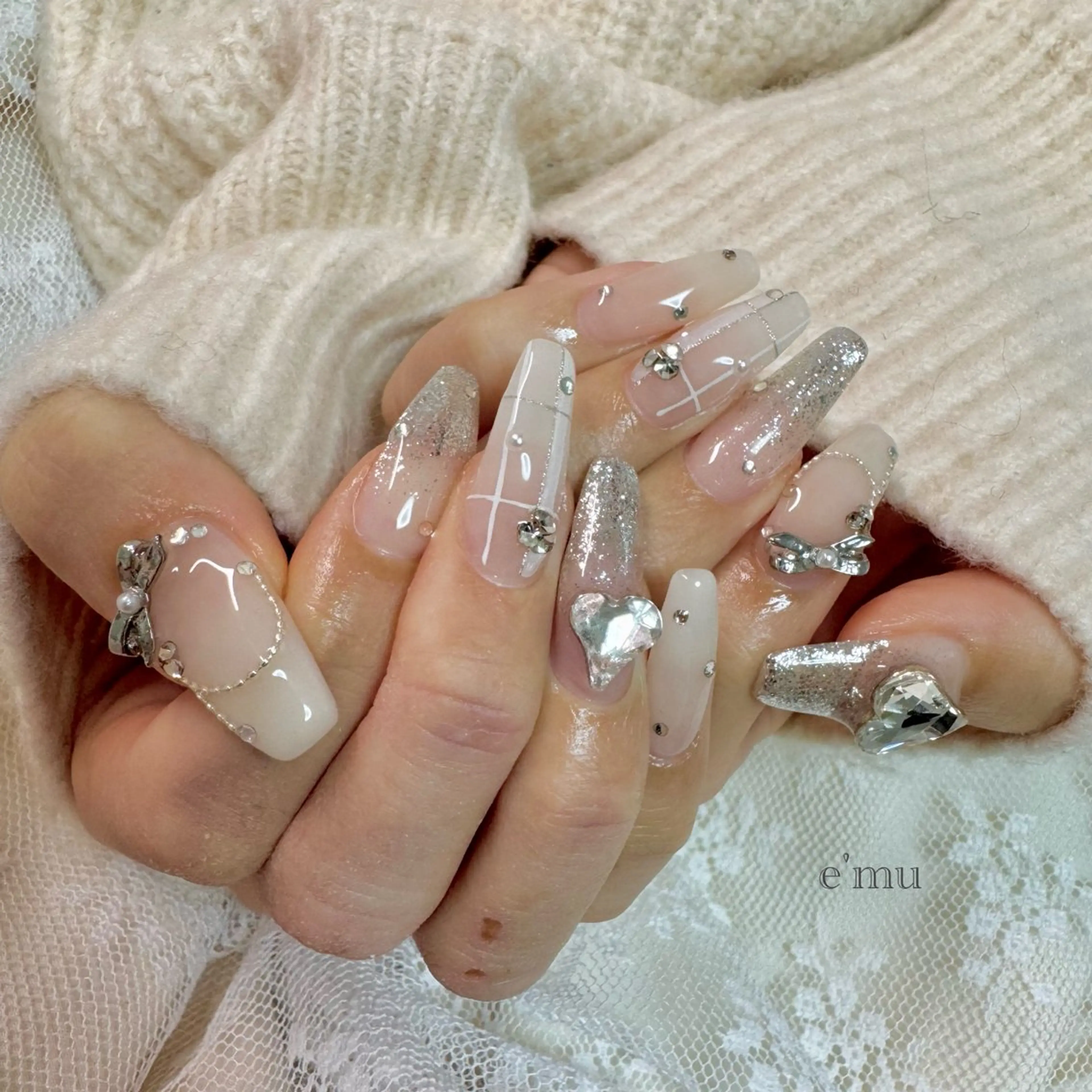 ネイル ワンホンネイル ハンドネイル nail salon e'mu💐のネイルデザイン