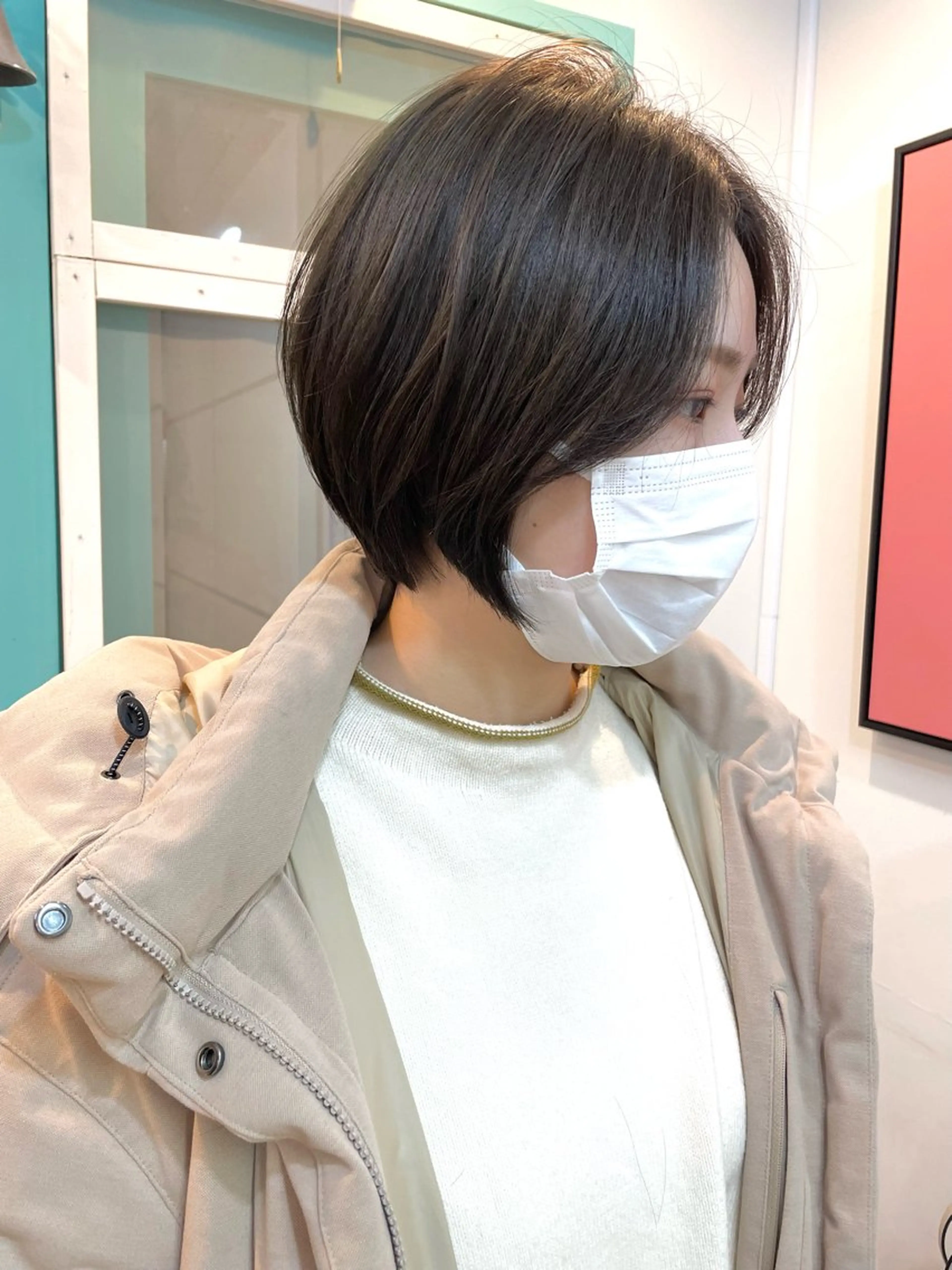 ショート ショートボブ ボブ ショートヘア カット ヘアカラー ameet本八幡所属・ameet ゆいのヘアスタイル