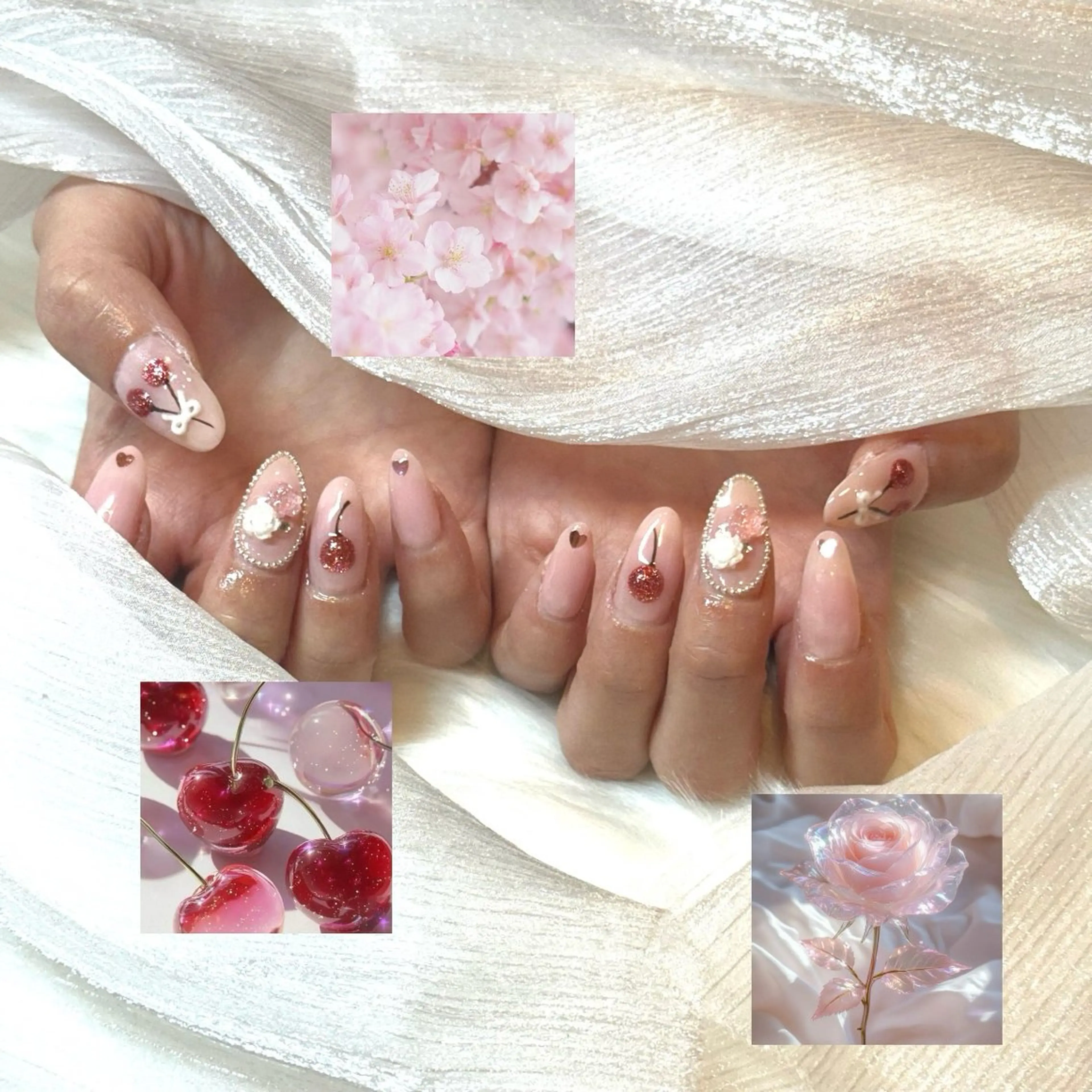 ネイル ワンホンネイル ハンドネイル やなじ 🦊🦋のネイルデザイン