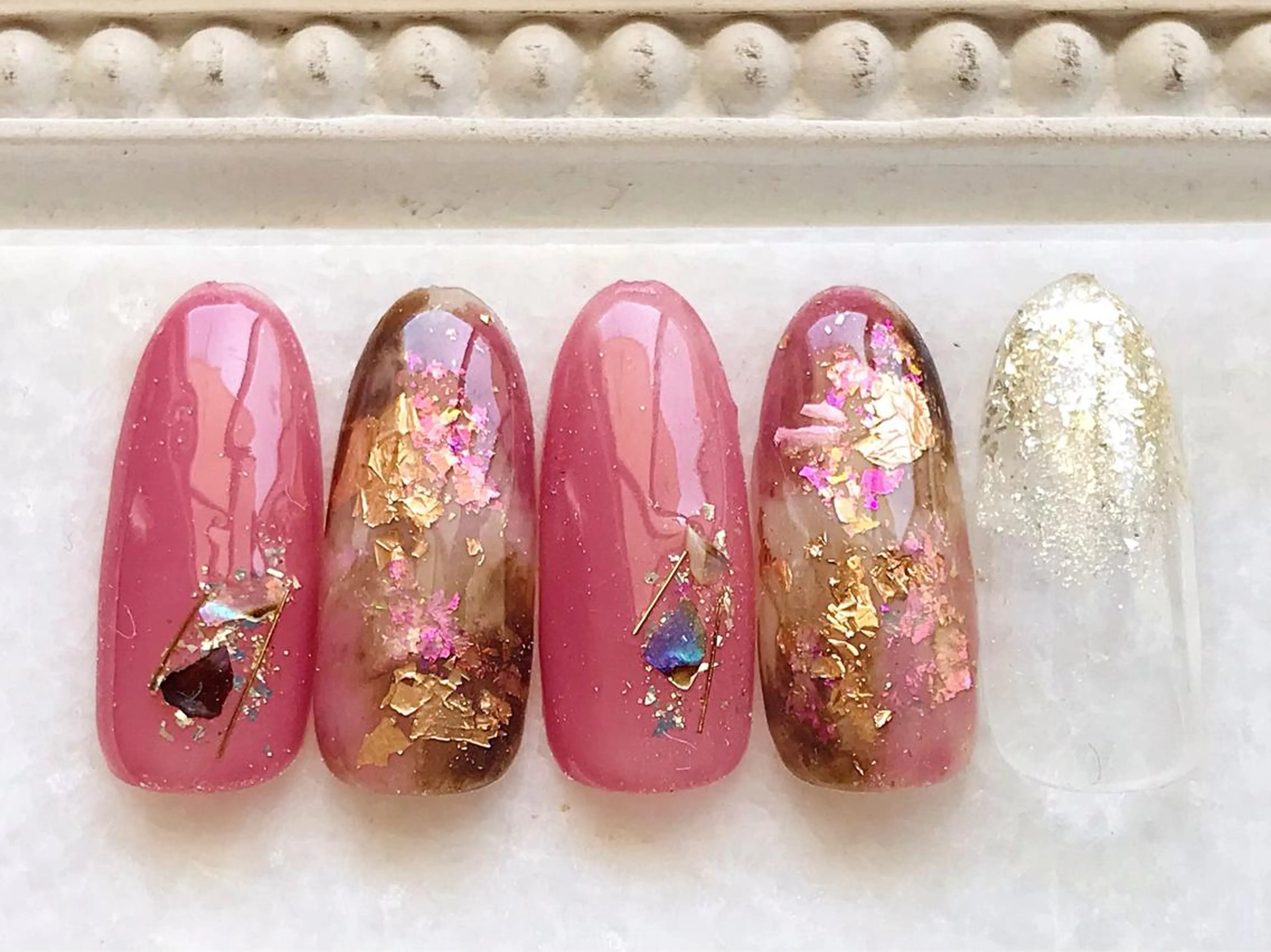 ネイル ジェルネイル ホログラムネイル パラジェル ハンドネイル Satomi  のネイルデザイン