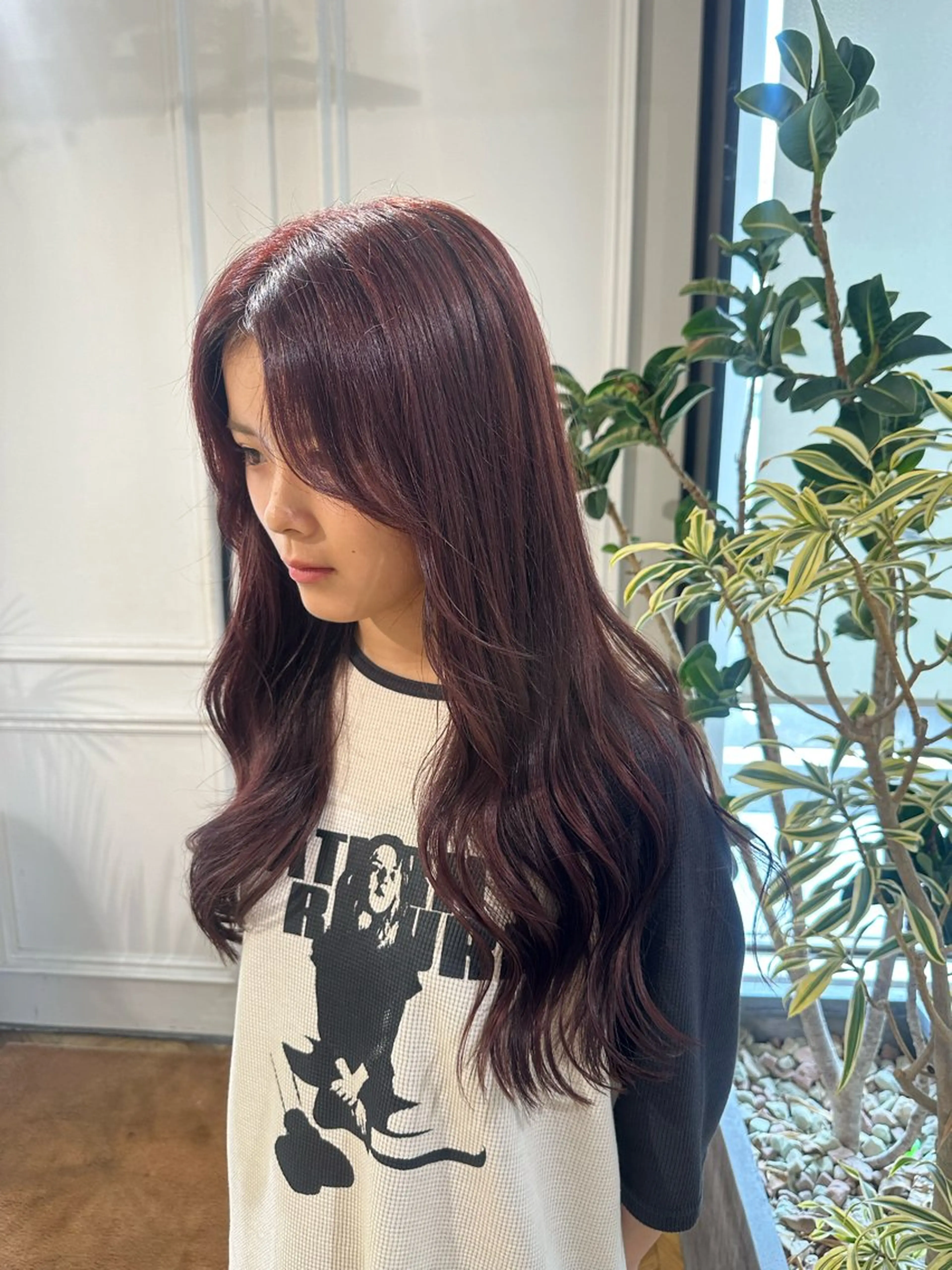 ロング カラー ブラウンカラー レッドカラー レッドブラウン 【yate'】 Noanのヘアスタイル