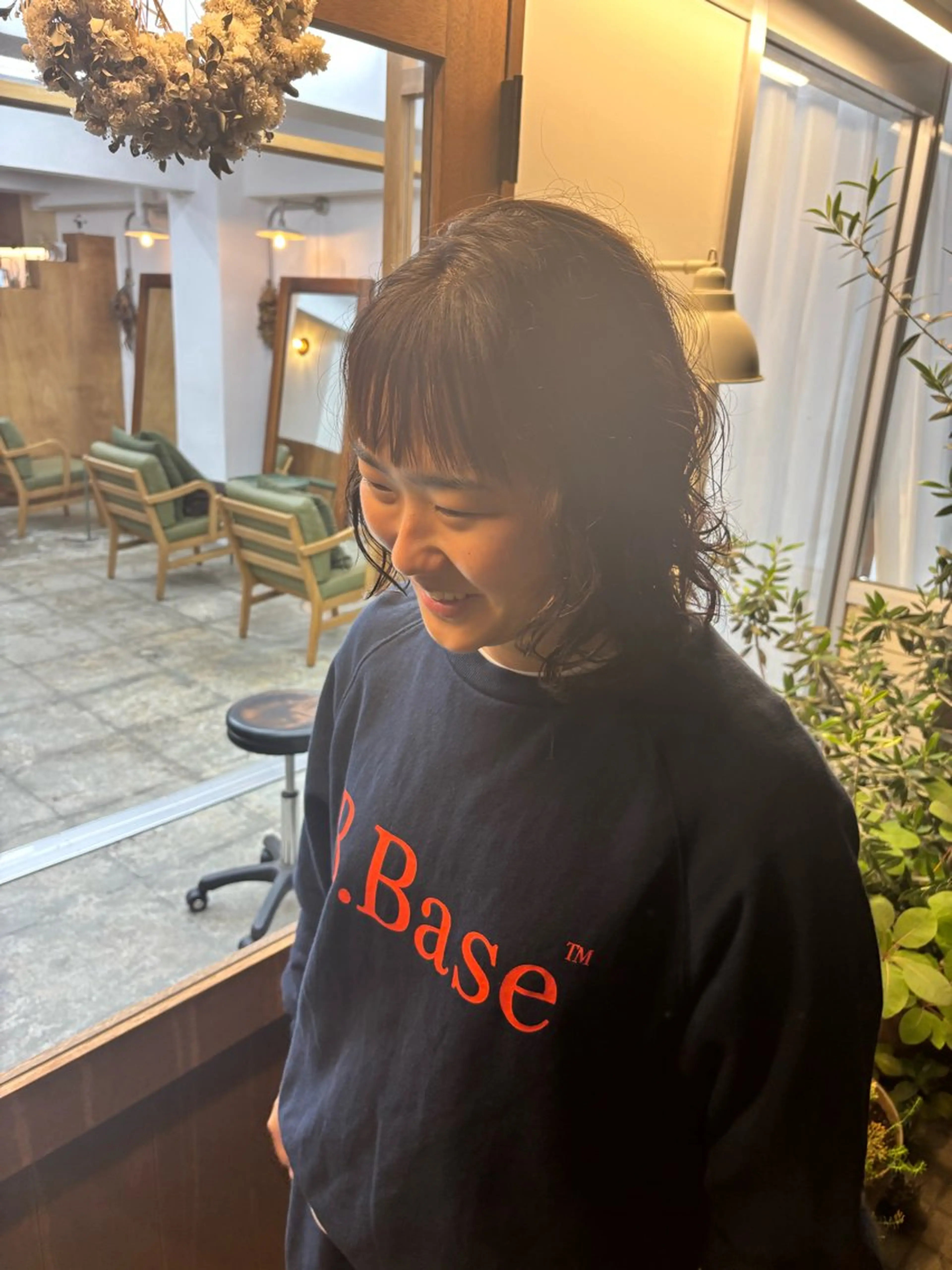 ミディアム パーマ ミディアムパーマ 縮毛矯正 ihori所属・中村 芽衣那のヘアスタイル