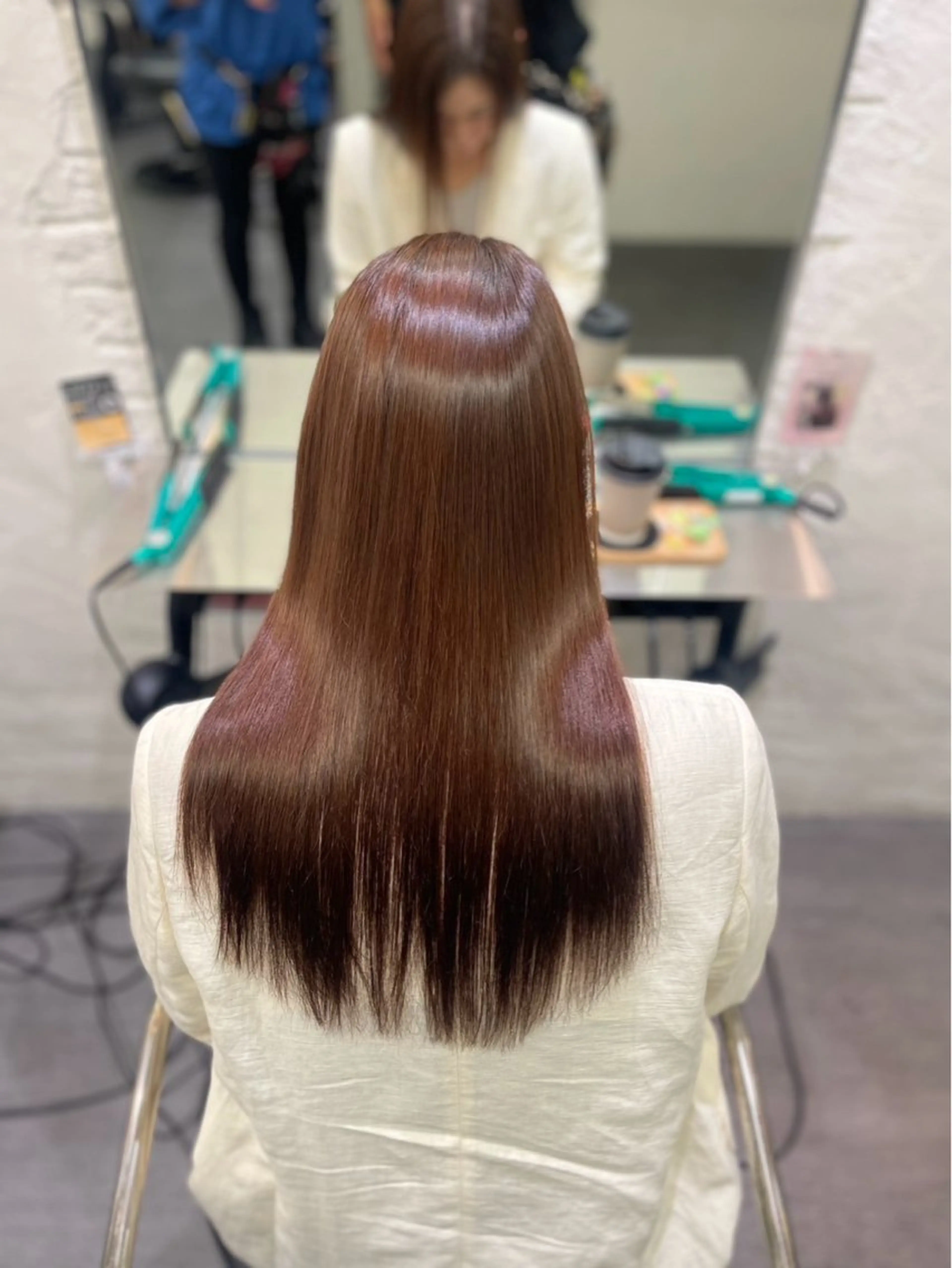 ロング 縮毛矯正 縮毛矯正 La fith hair vail所属・ラフィス/大阪/梅田 /縮毛矯正/そなのヘアスタイル