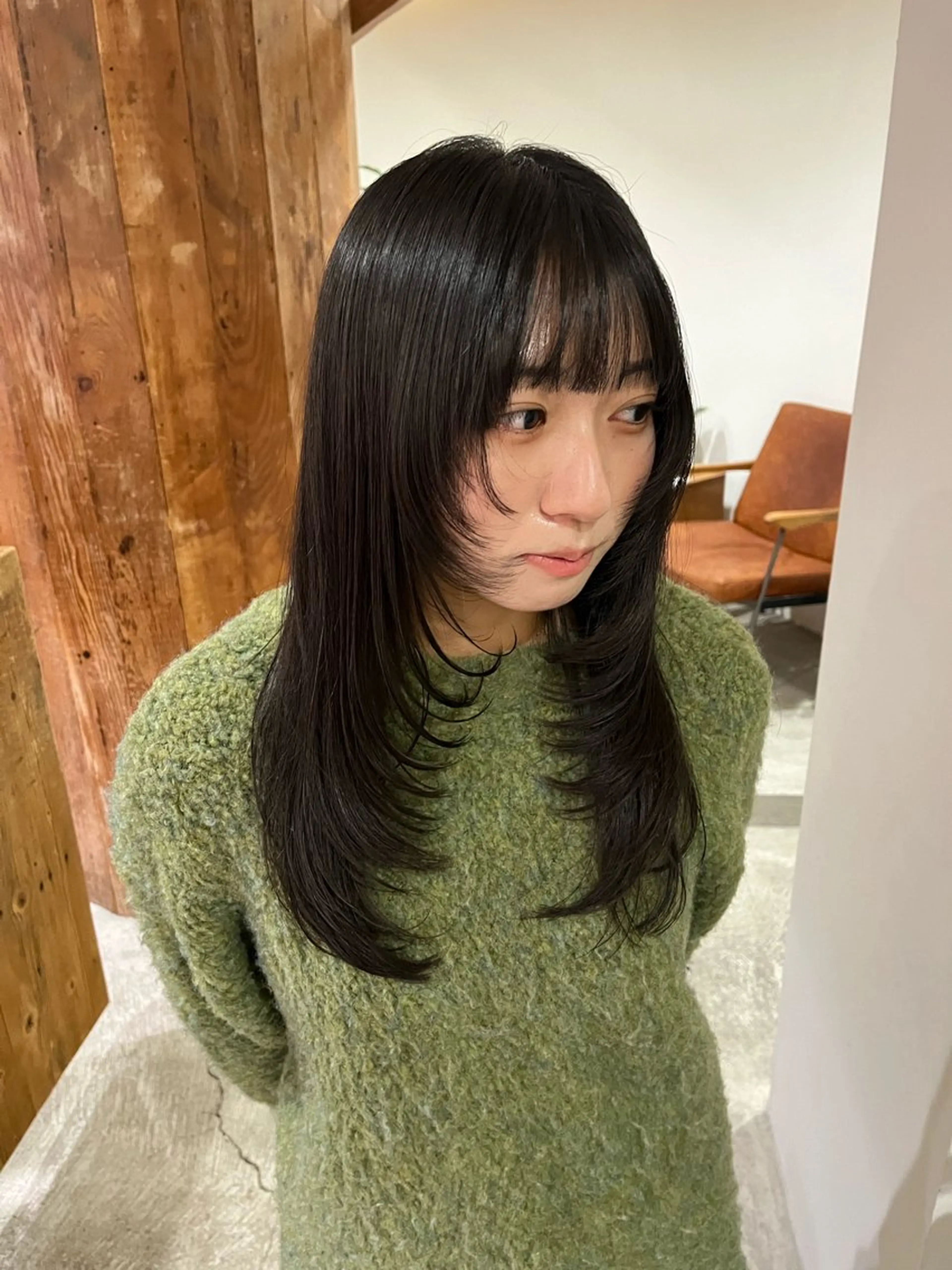 ロング レイヤーカット カット 梅田美容室/カット /Maoのヘアスタイル