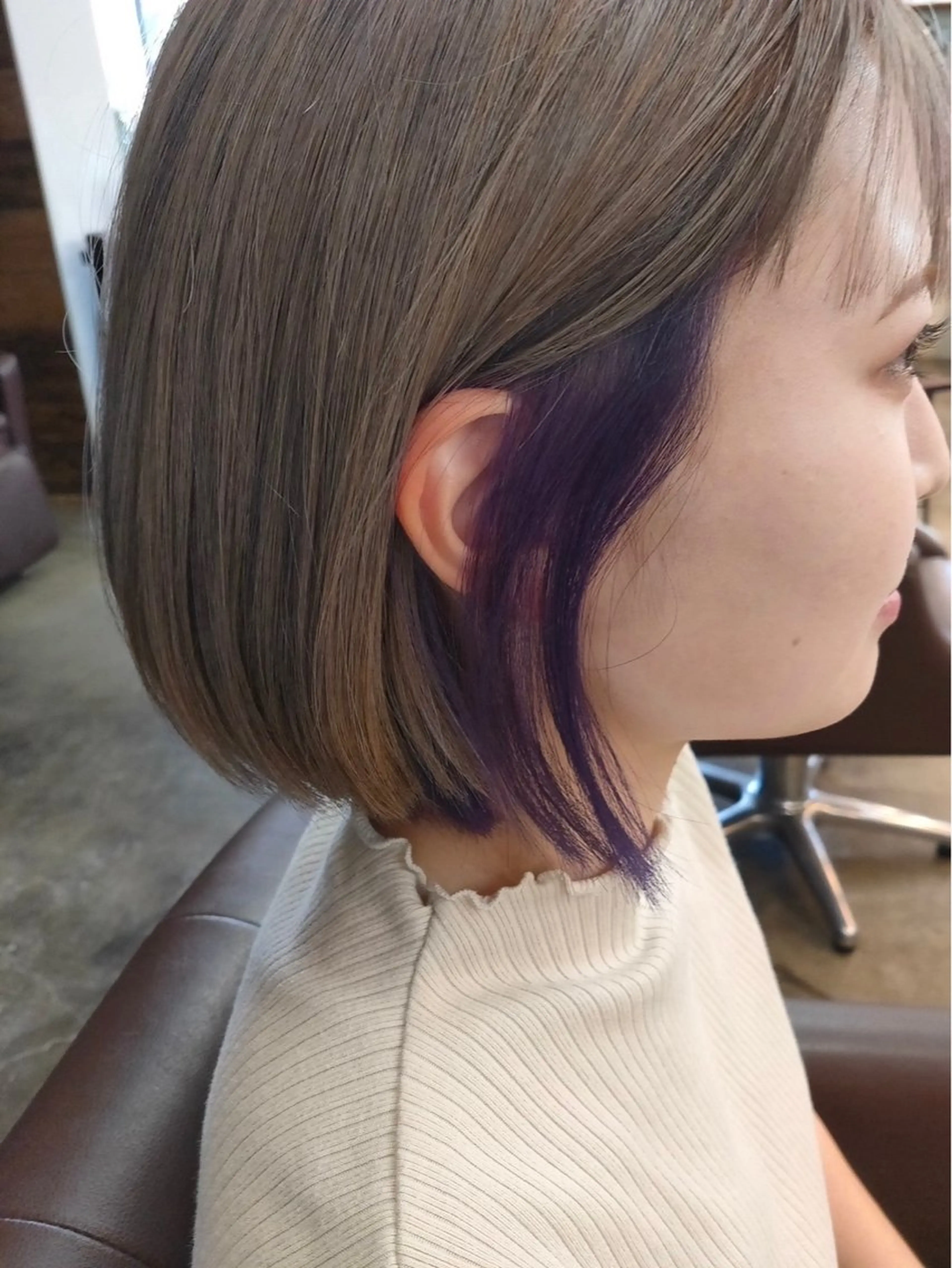 ミディアム カラー ヘアカラー 🐥Homie/ yuna🐥のヘアスタイル