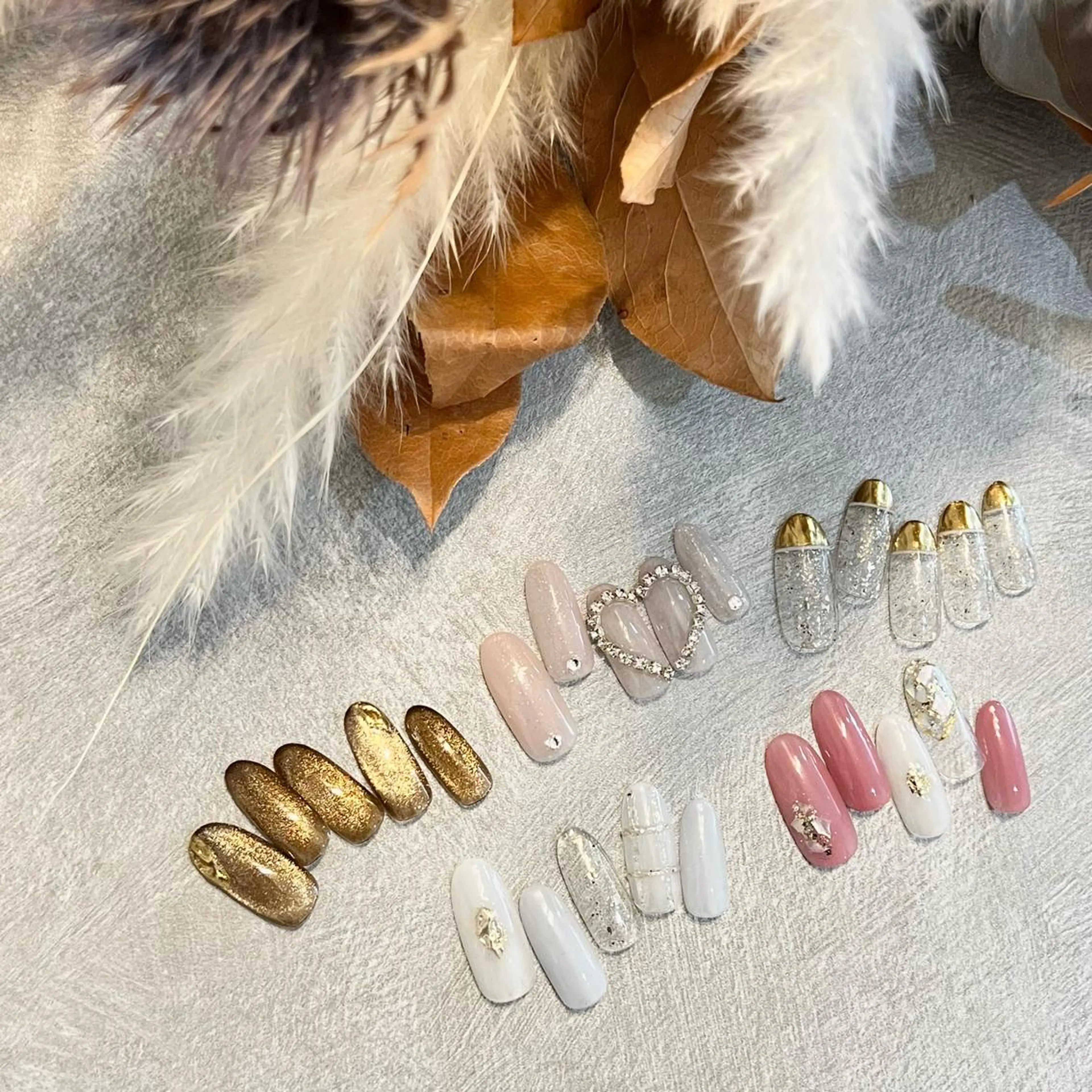 ミディアム ネイル シンプルネイル REVIA_nail maiのネイルデザイン