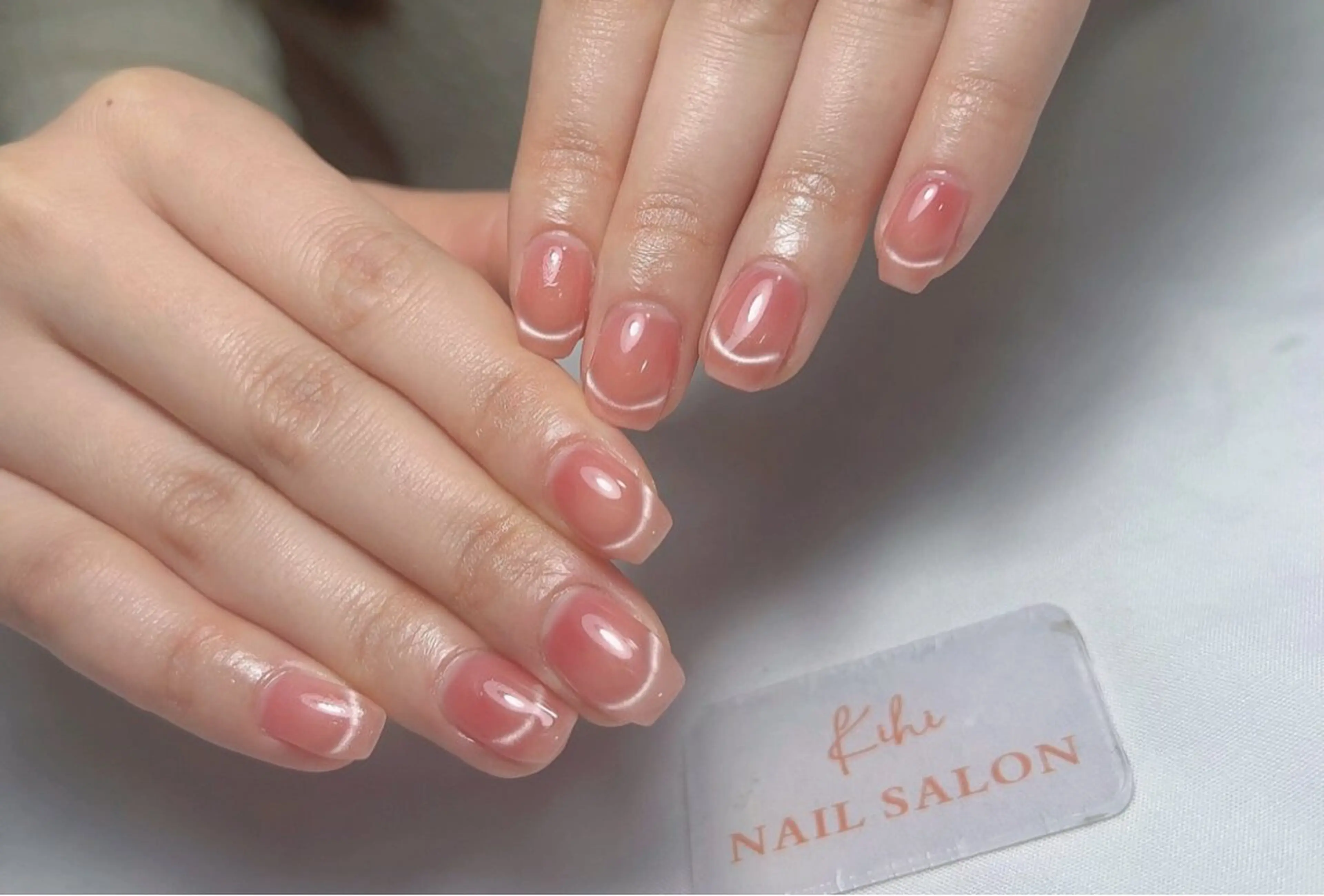 ネイル アートネイル フレンチネイル ジェルネイル グラデーション 韓国ネイル ハンドネイル 久保田 マリコのネイルデザイン