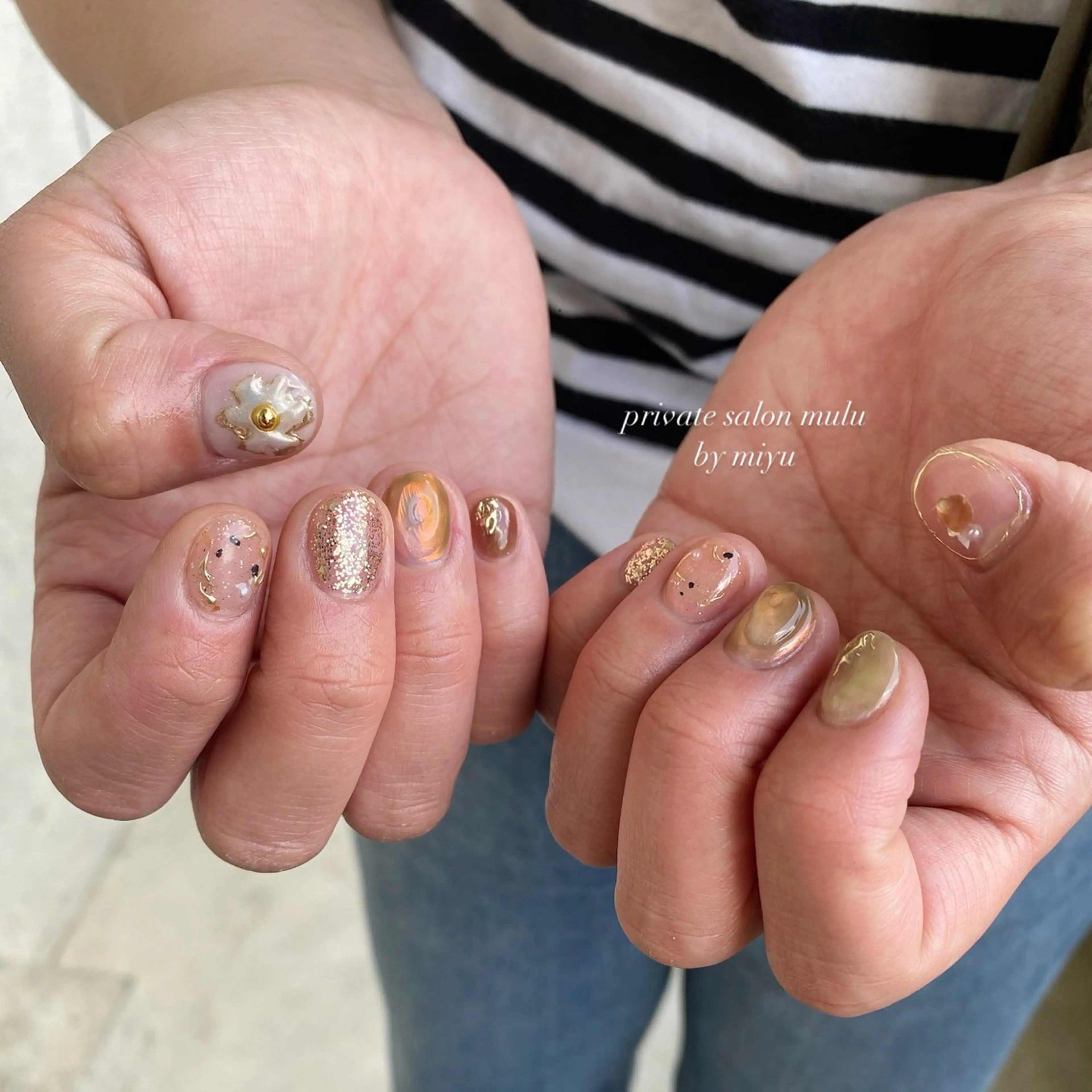 ネイル ニュアンスネイル nail salon muluのネイルデザイン