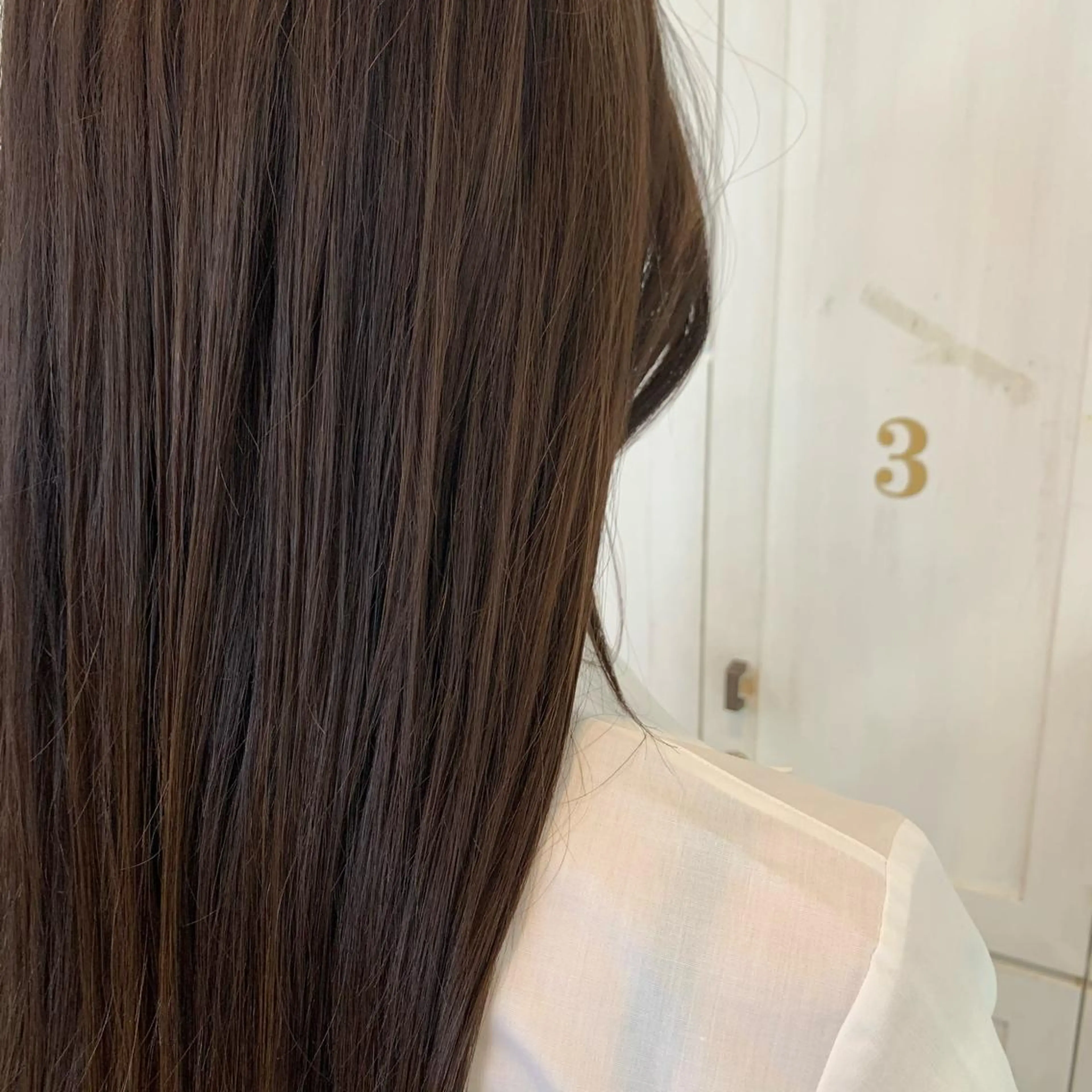 ロング カラー 吉田 夢のヘアスタイル