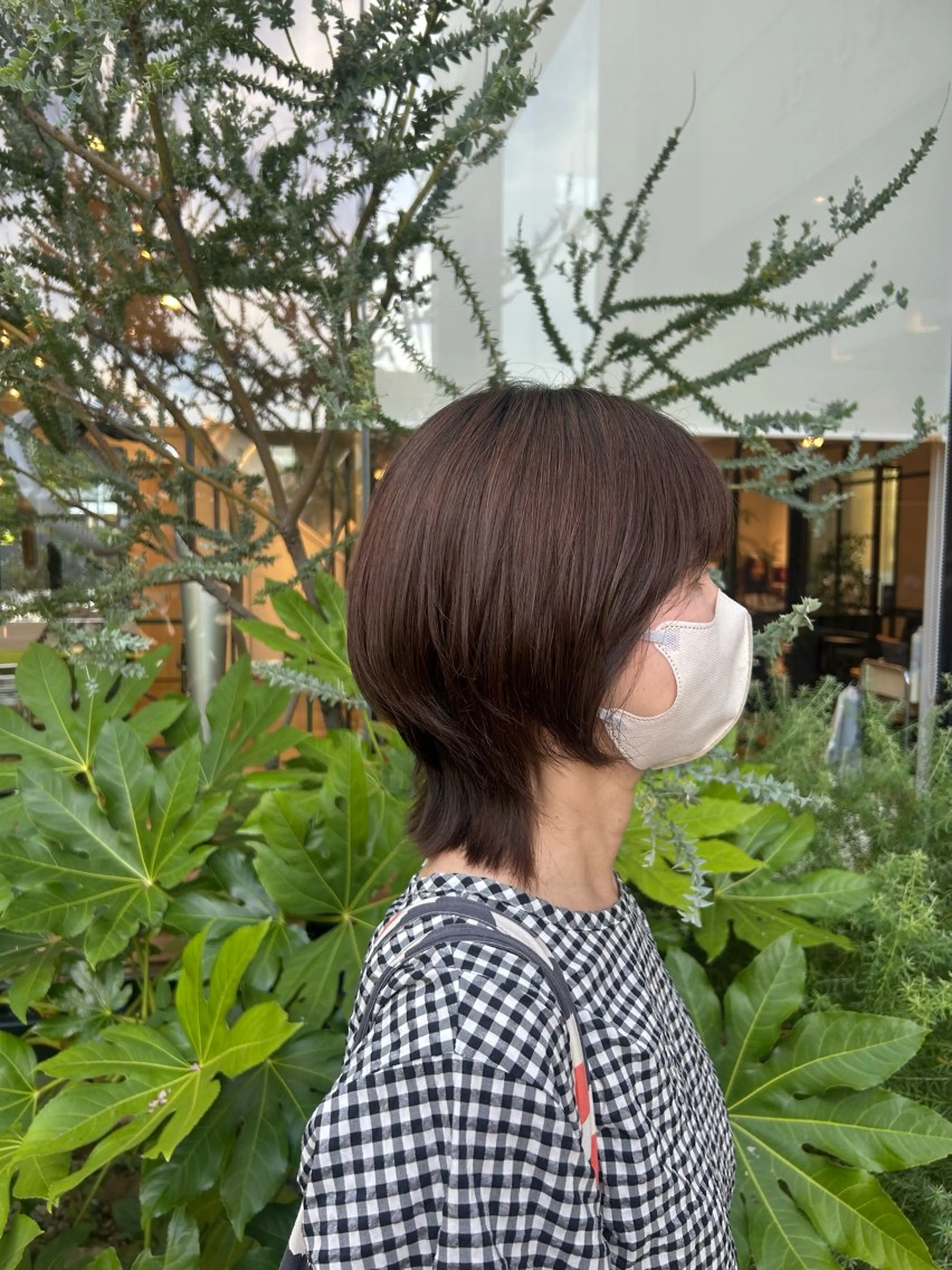 ミディアム ウルフカット カット 村松 麻菜のヘアスタイル