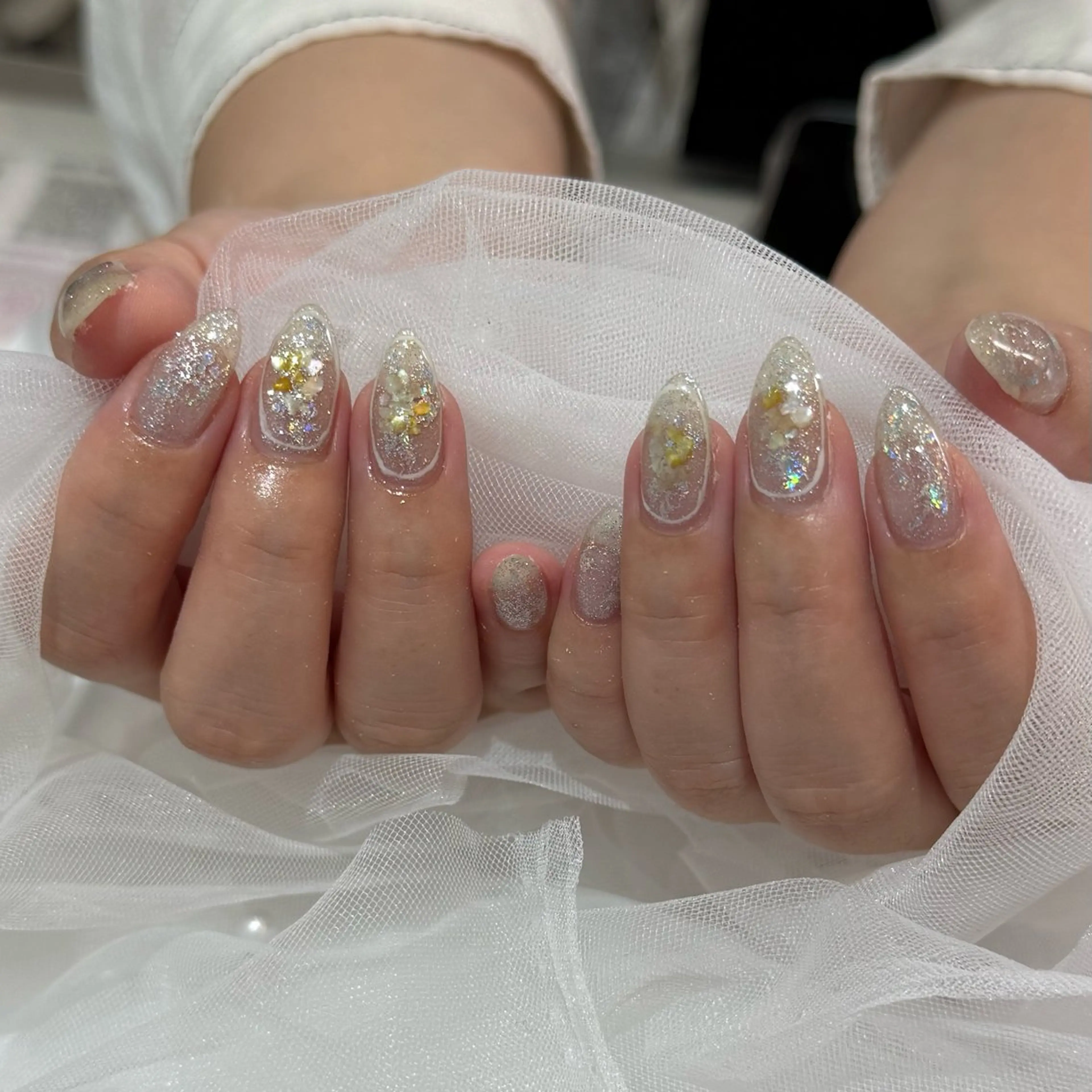 ネイル キラキラネイル ハンドネイル フットネイル ハンドケア Yoshiha .Mのネイルデザイン