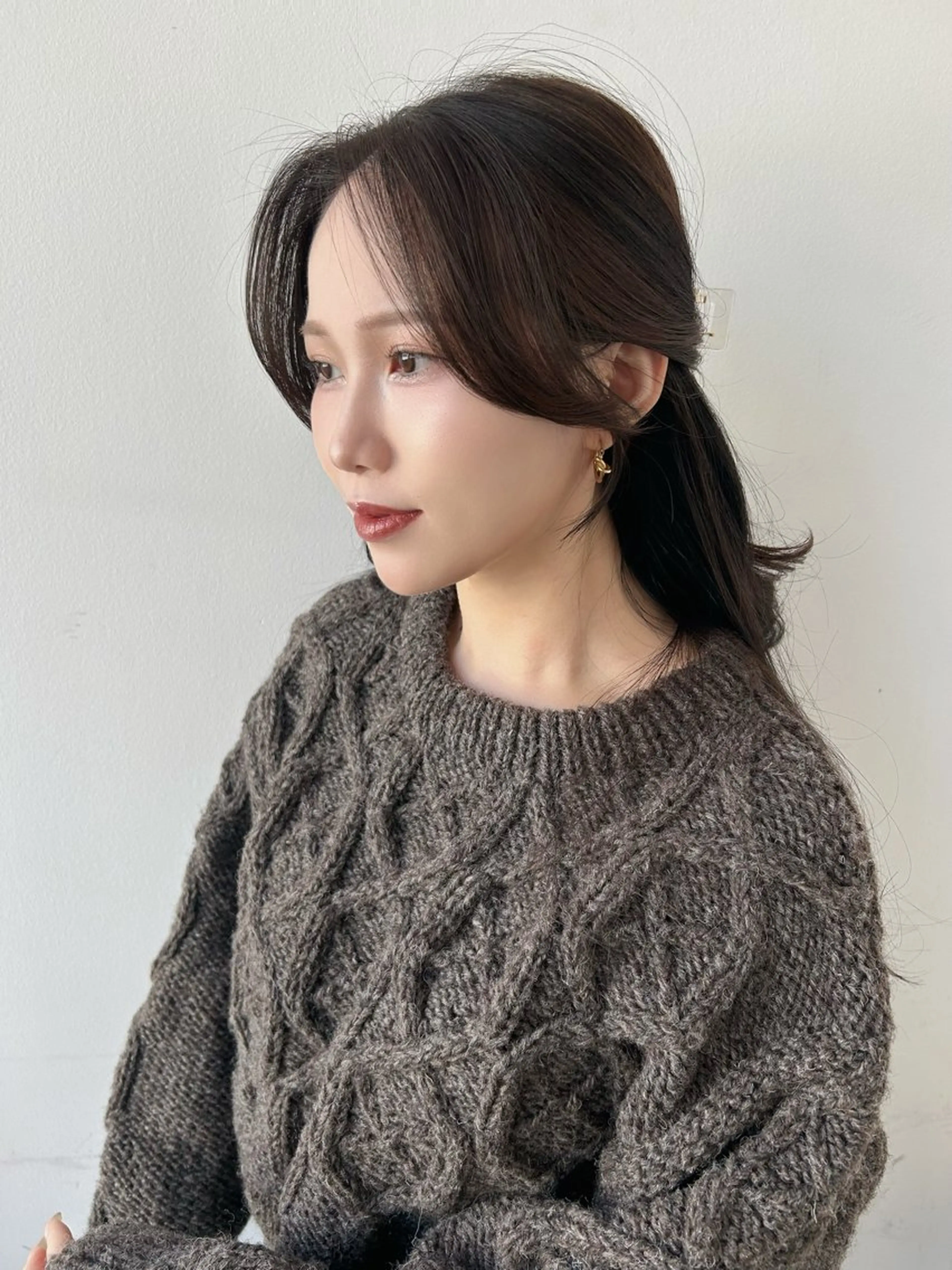 ミディアム カット ヘアセット 🎀大竹美侑／顔まわ りカット／レイヤーのヘアスタイル