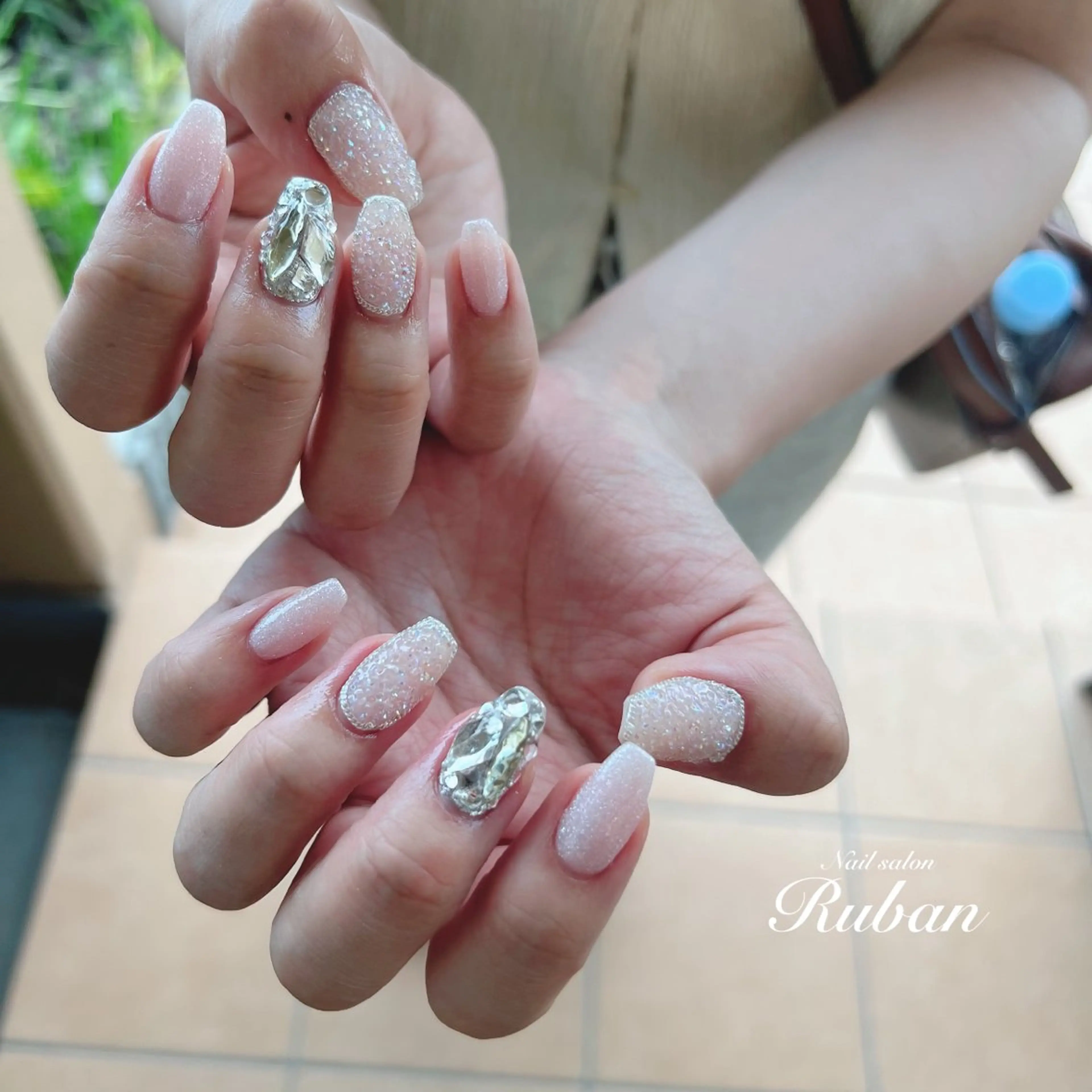 ネイル アートネイル 持ち込み ピンク Nail salon Ruban所属・Nail salon Rubanのネイルデザイン