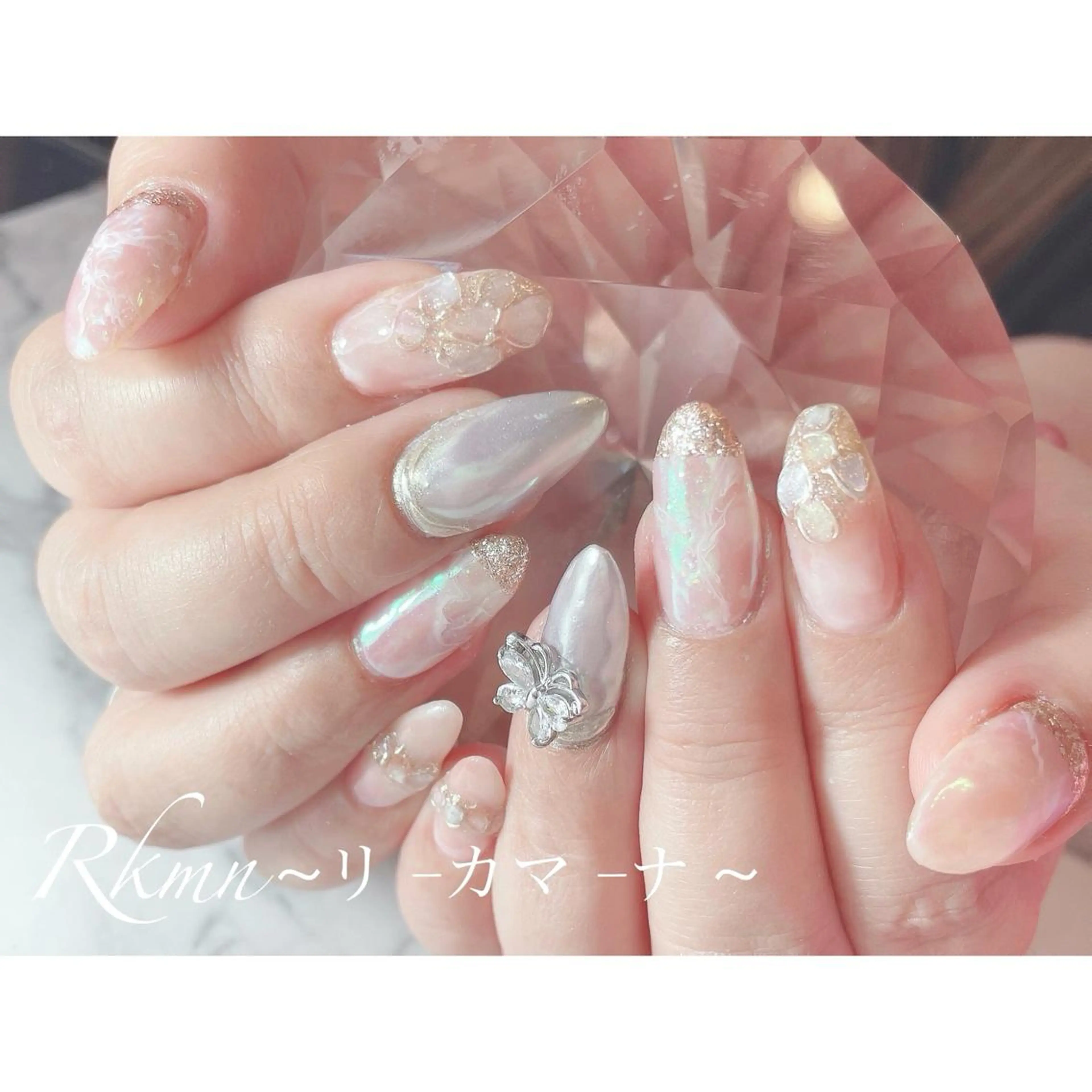 ネイル アートネイル フレンチネイル ジェルネイル グラデーション ニュアンスネイル ハンドネイル フットネイル ハンドケア Rkmn ~リ-カマ-ナ~のネイルデザイン