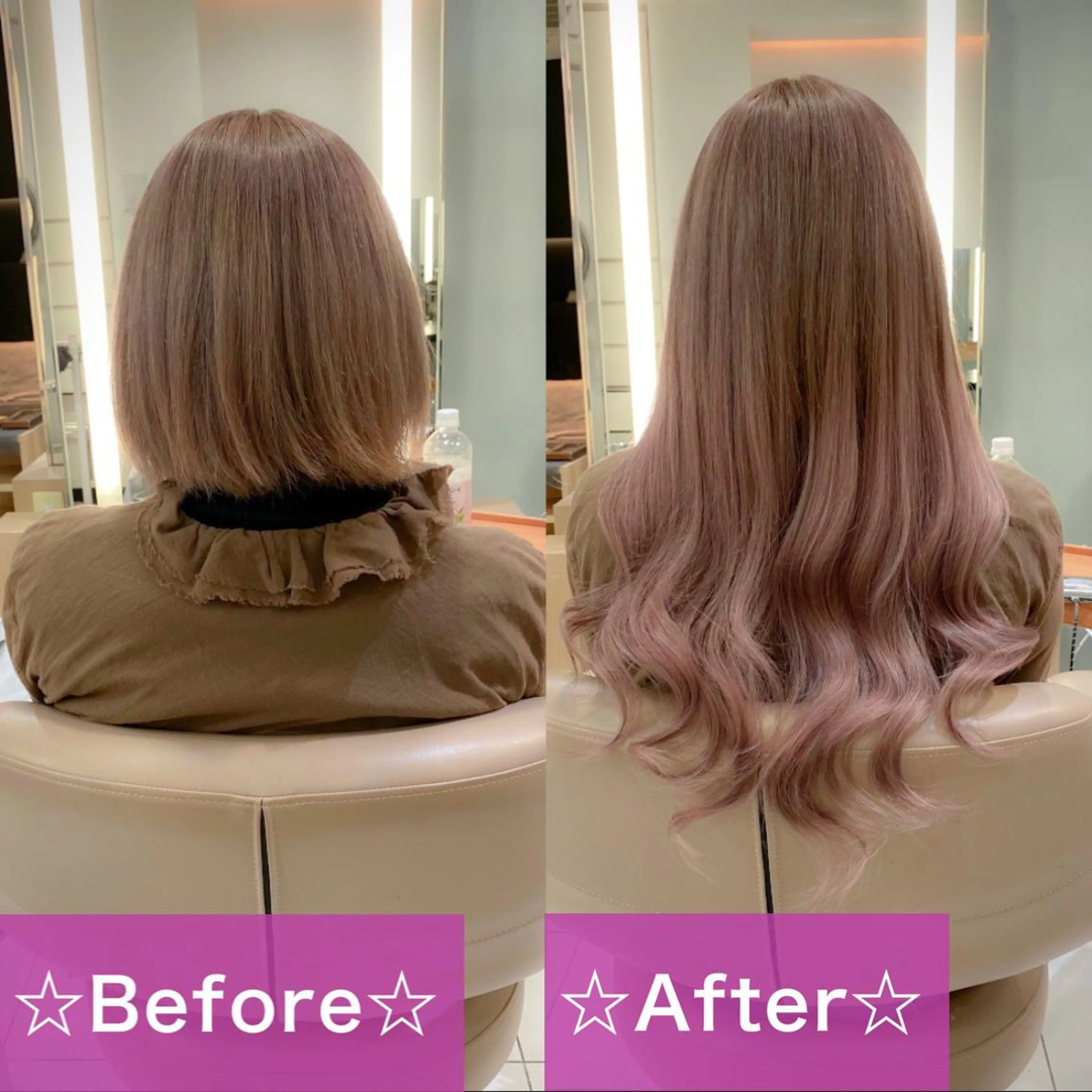 ⭐️リルエクステ70本＋エクステカット＋トリートメント&シャンプー・ブロー⭐️(馴染ませカット込み)の写真