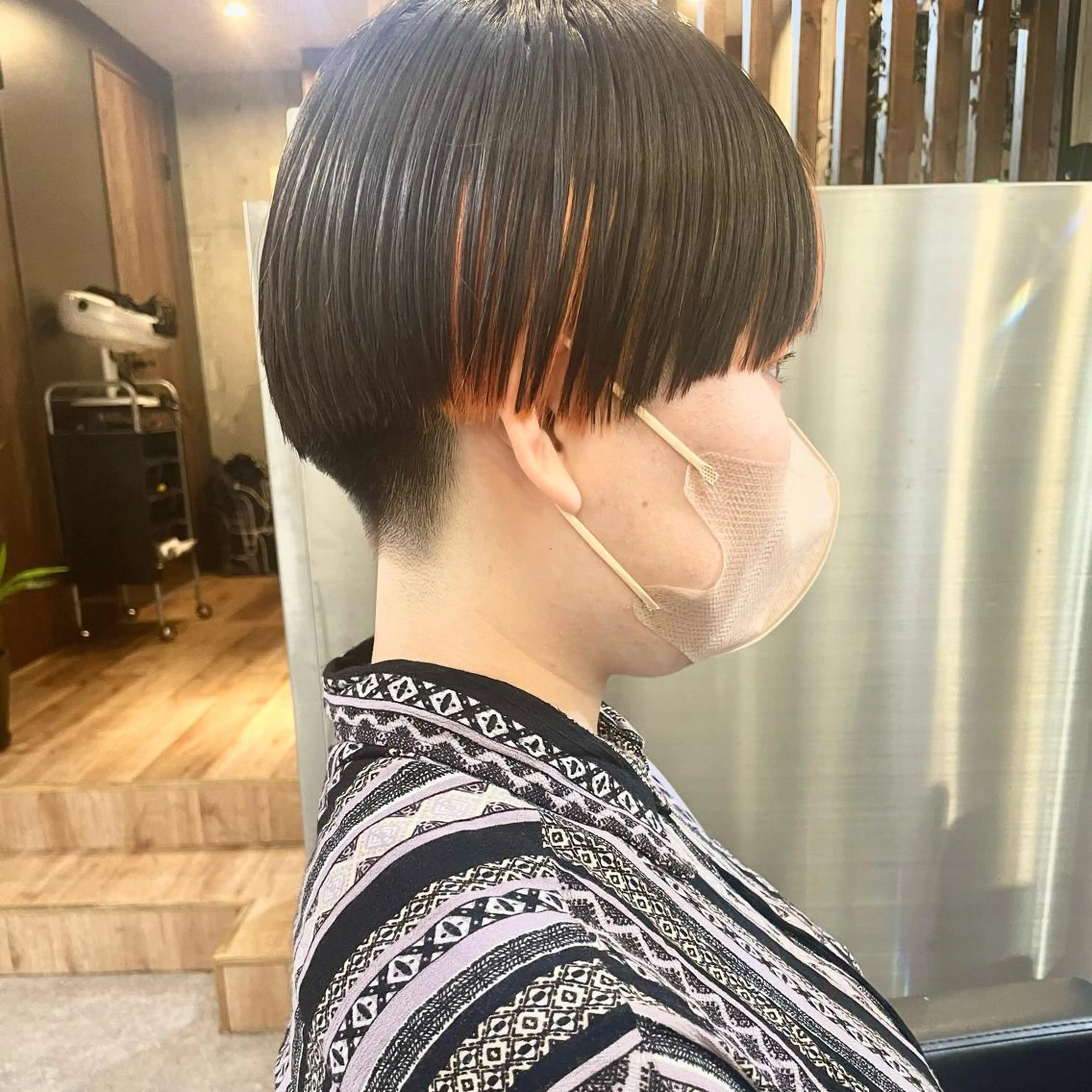 ショート カラー ショートボブ ハンサムショート アディクシーカラー ミストバング イヤリングカラー カット ヘアカラー トリートメント ショートボブ縮毛矯正 髪質改善のプロ山道潤のヘアスタイル