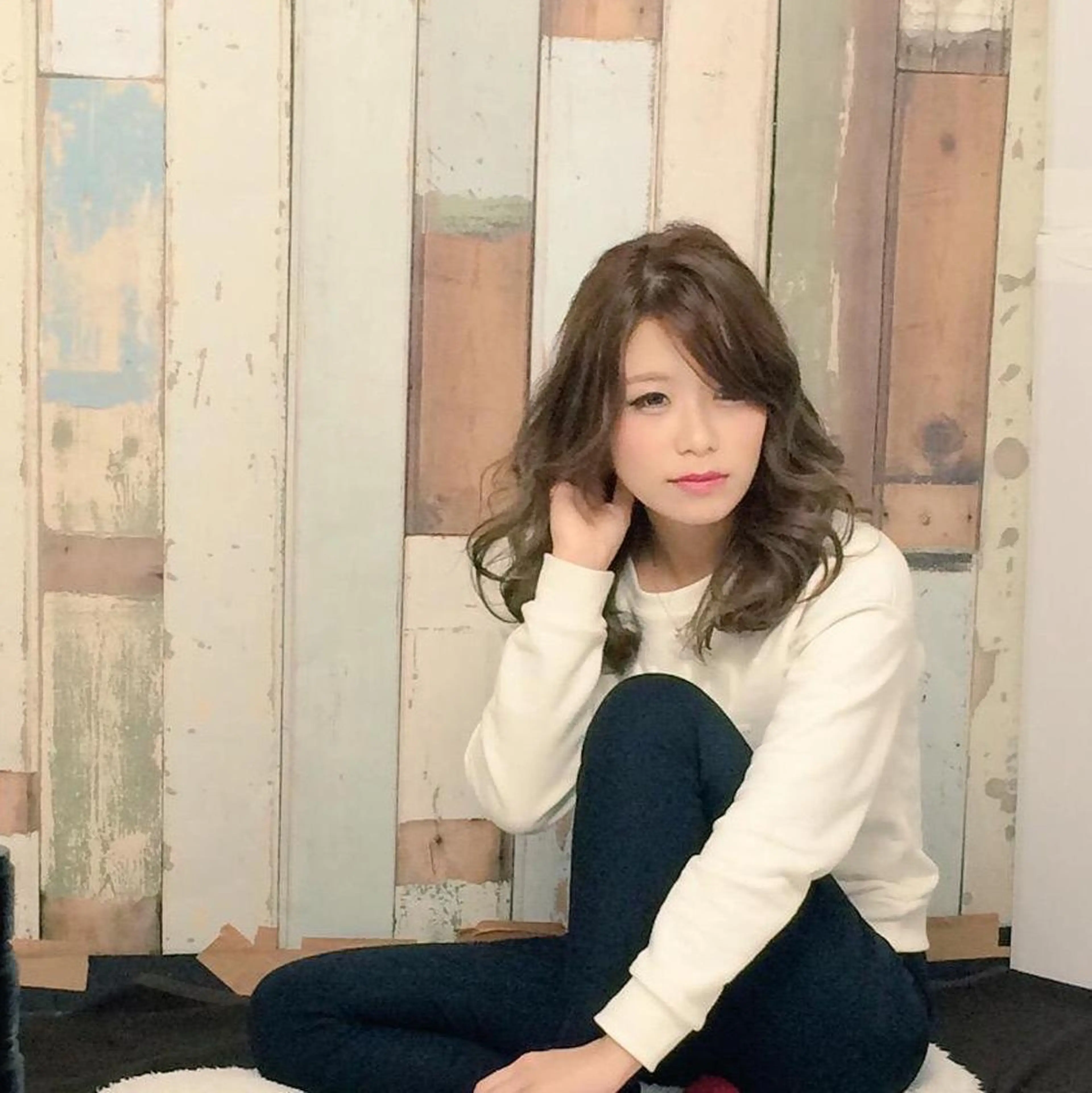 ミディアム セミロング 河上 雅俊のヘアスタイル