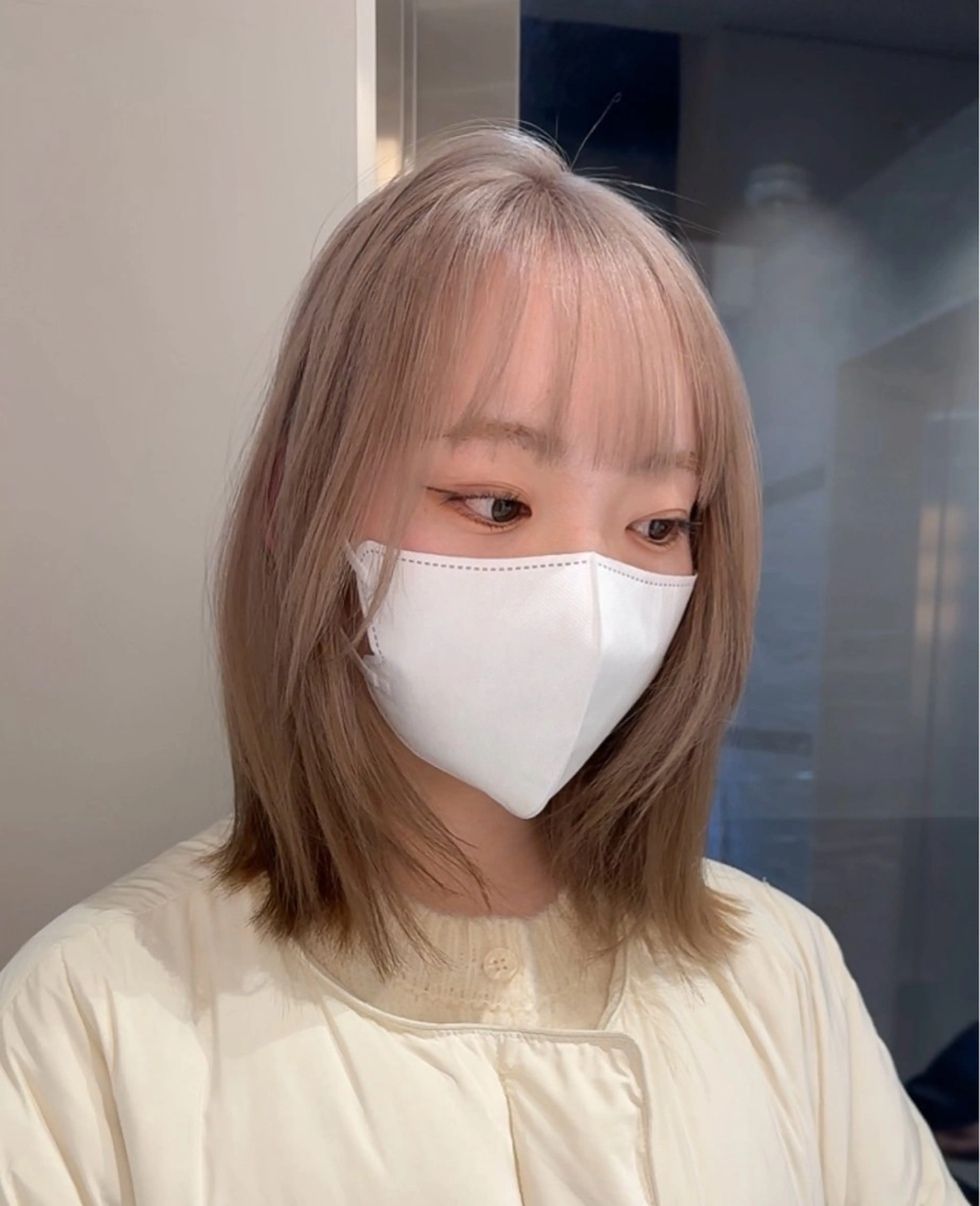 🍋人気No.1🍋カット＋ダブルカラー+内部補修トリートメント(ブリーチ＋オンカラー+トリートメント)の写真