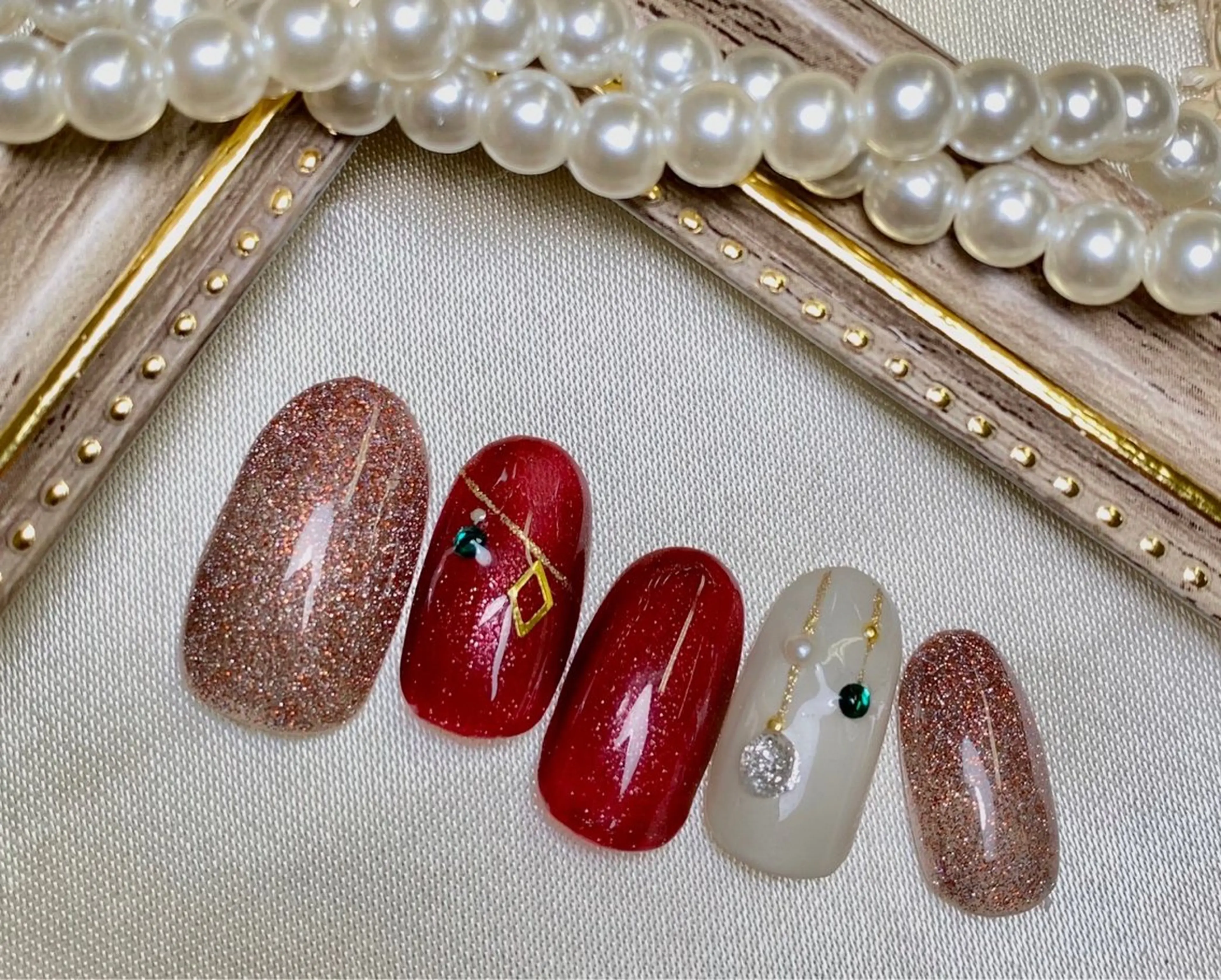 ネイル ハンドネイル プティリボン 武蔵小金井店のネイルデザイン