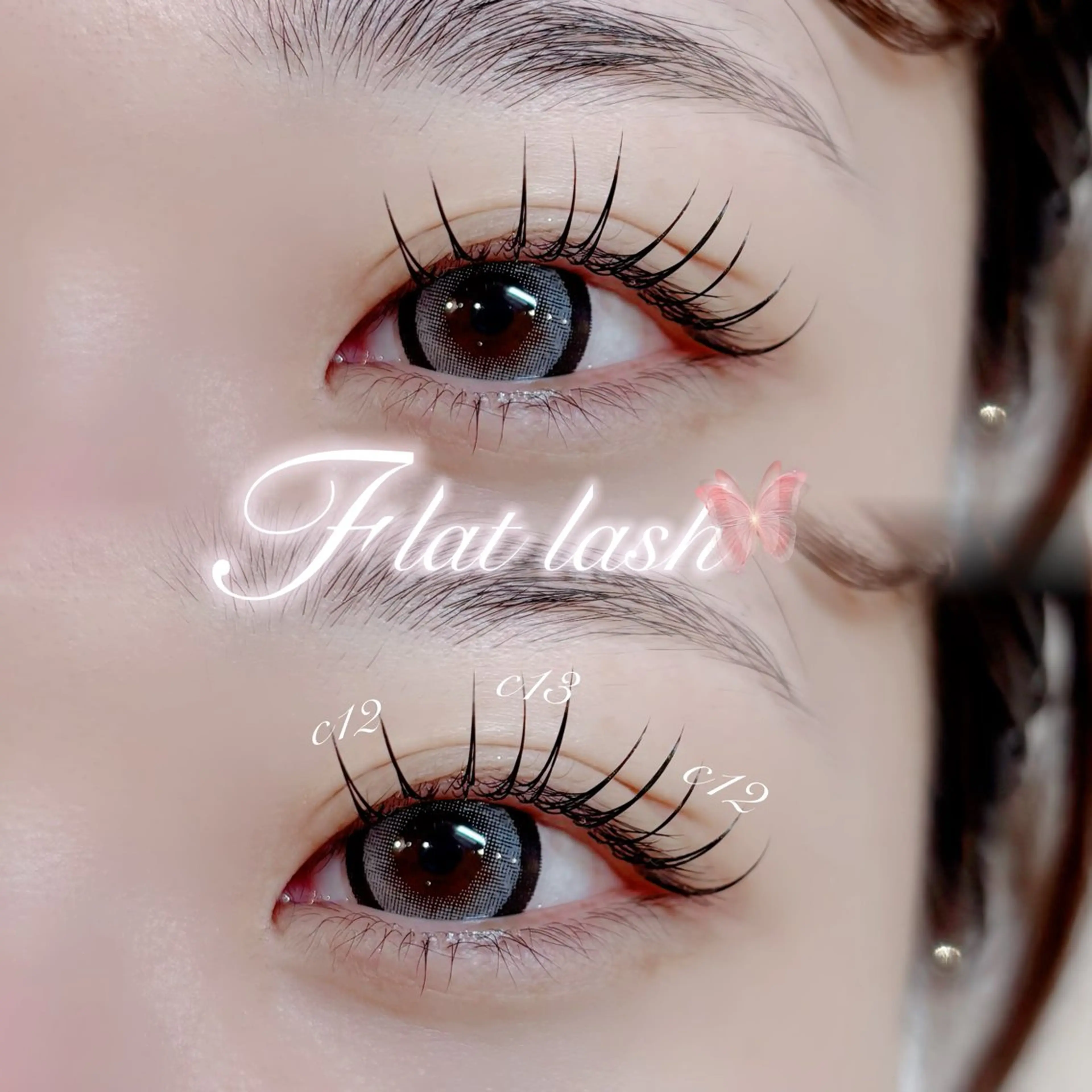 《12月限定クーポン🎄》❄️セーブルエクステ100​〜​120本❄️フラット変更550円 再来料金6000円【オフ無料】の写真