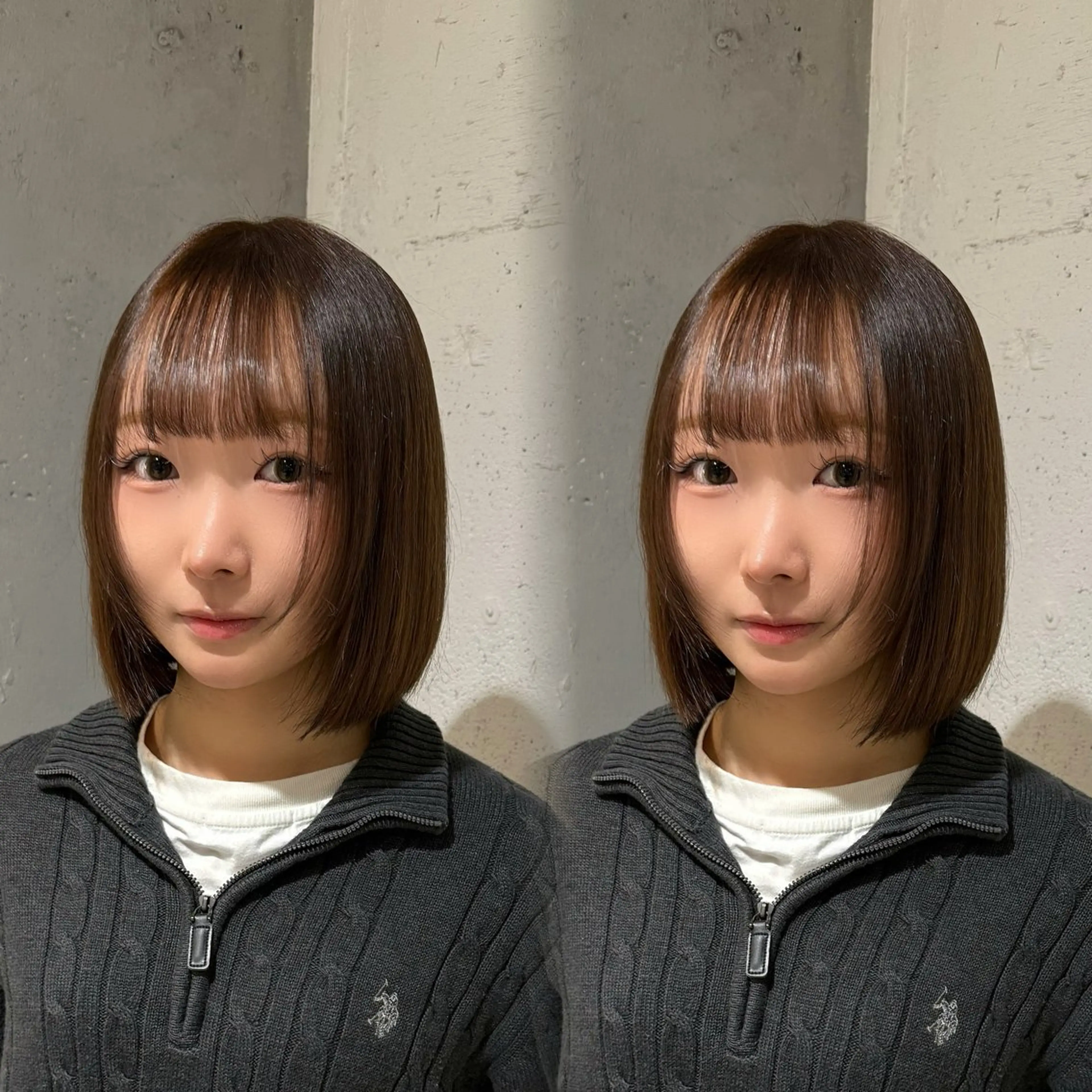 ショート カラー ブラウンカラー ココアブラウン ボブ 髪質改善/縮毛矯正 レイヤー/松川匠のヘアスタイル