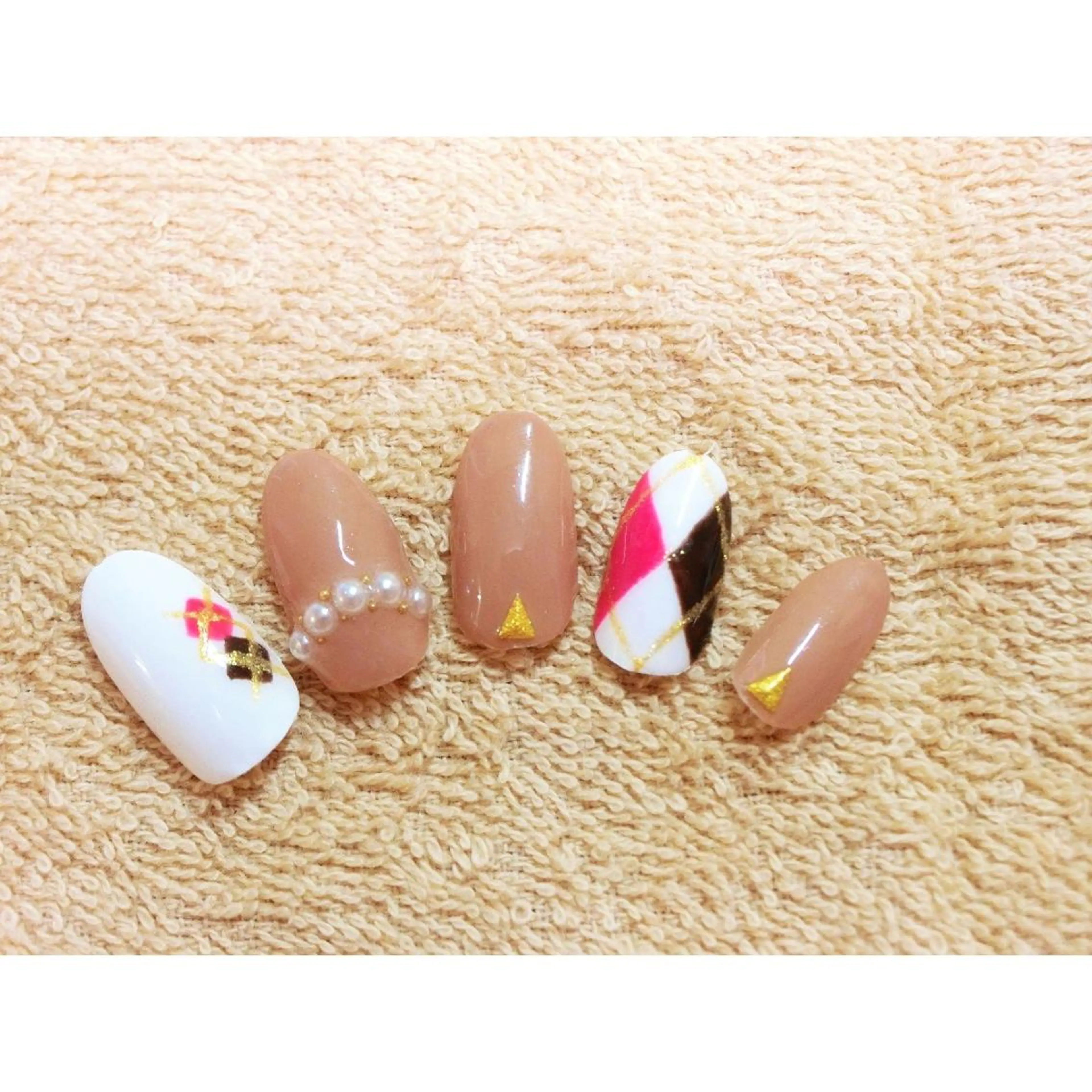 ネイル 痛ネイル/ワンホン/ フィルイン/長さだしのネイルデザイン