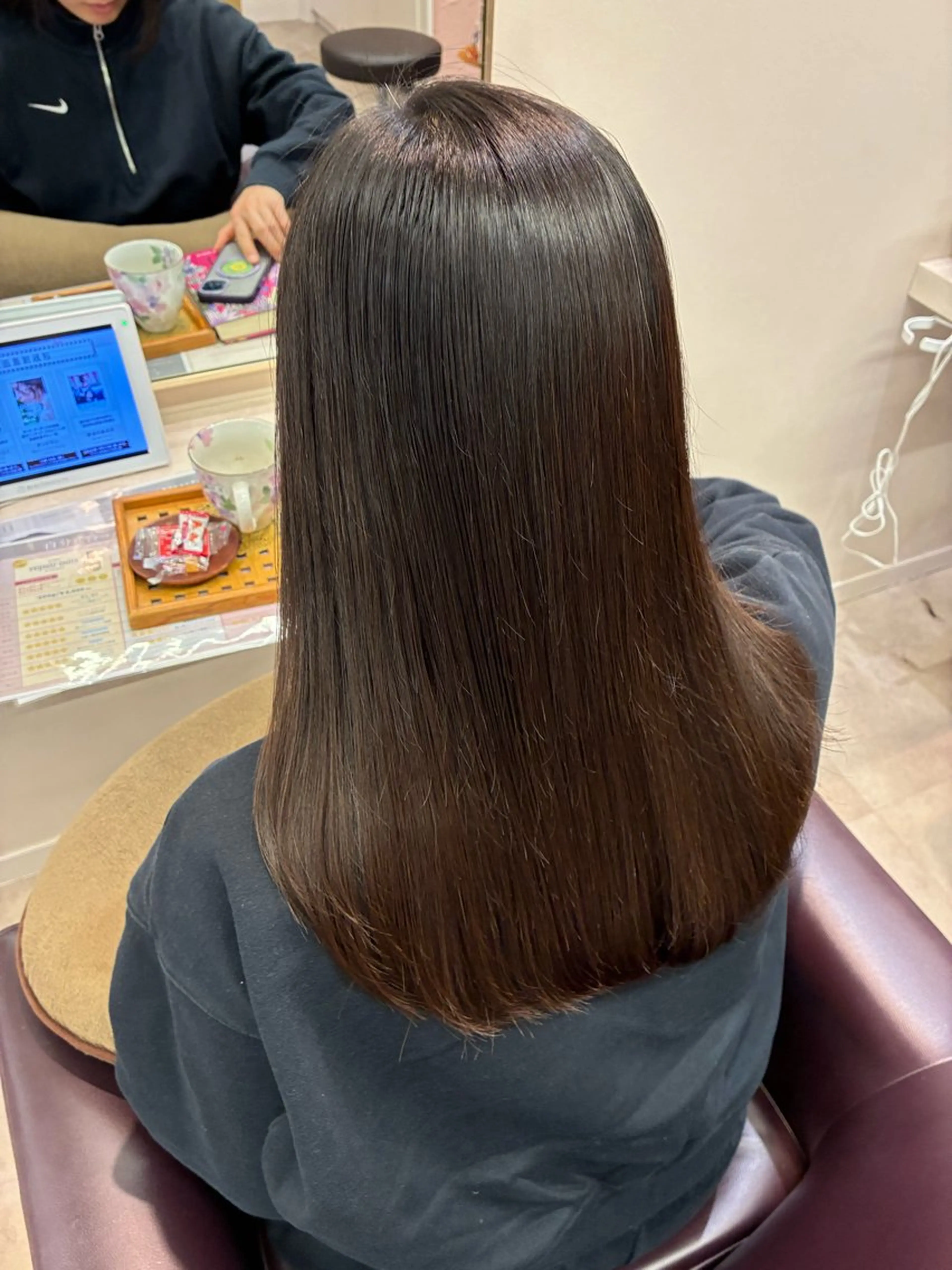 ロング 縮毛矯正 アレンジ/縮毛矯正 FACE。ゆのんのヘアスタイル