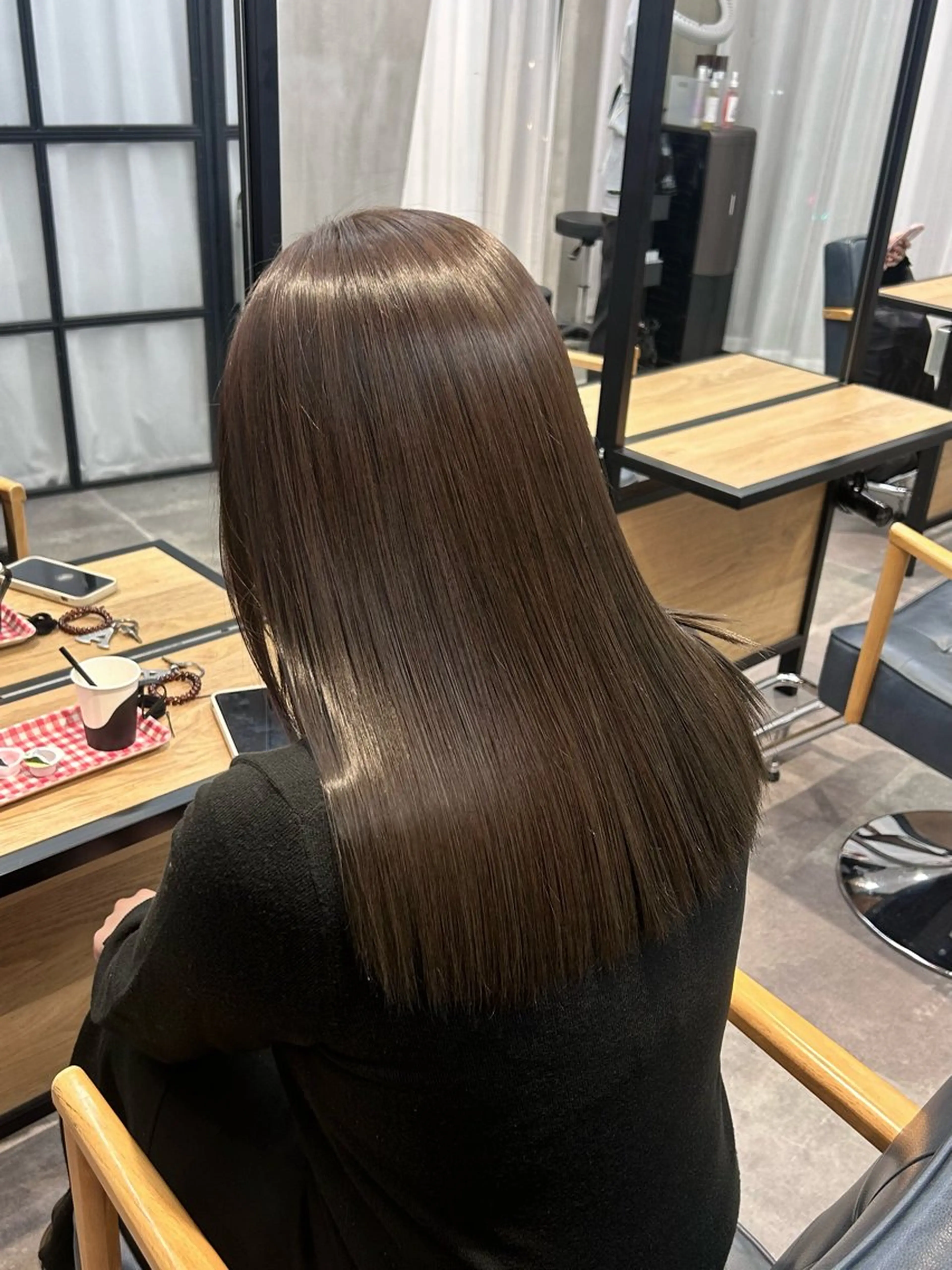 ミディアム カラー 韓国×髪質改善カラー 💎hinaのヘアスタイル