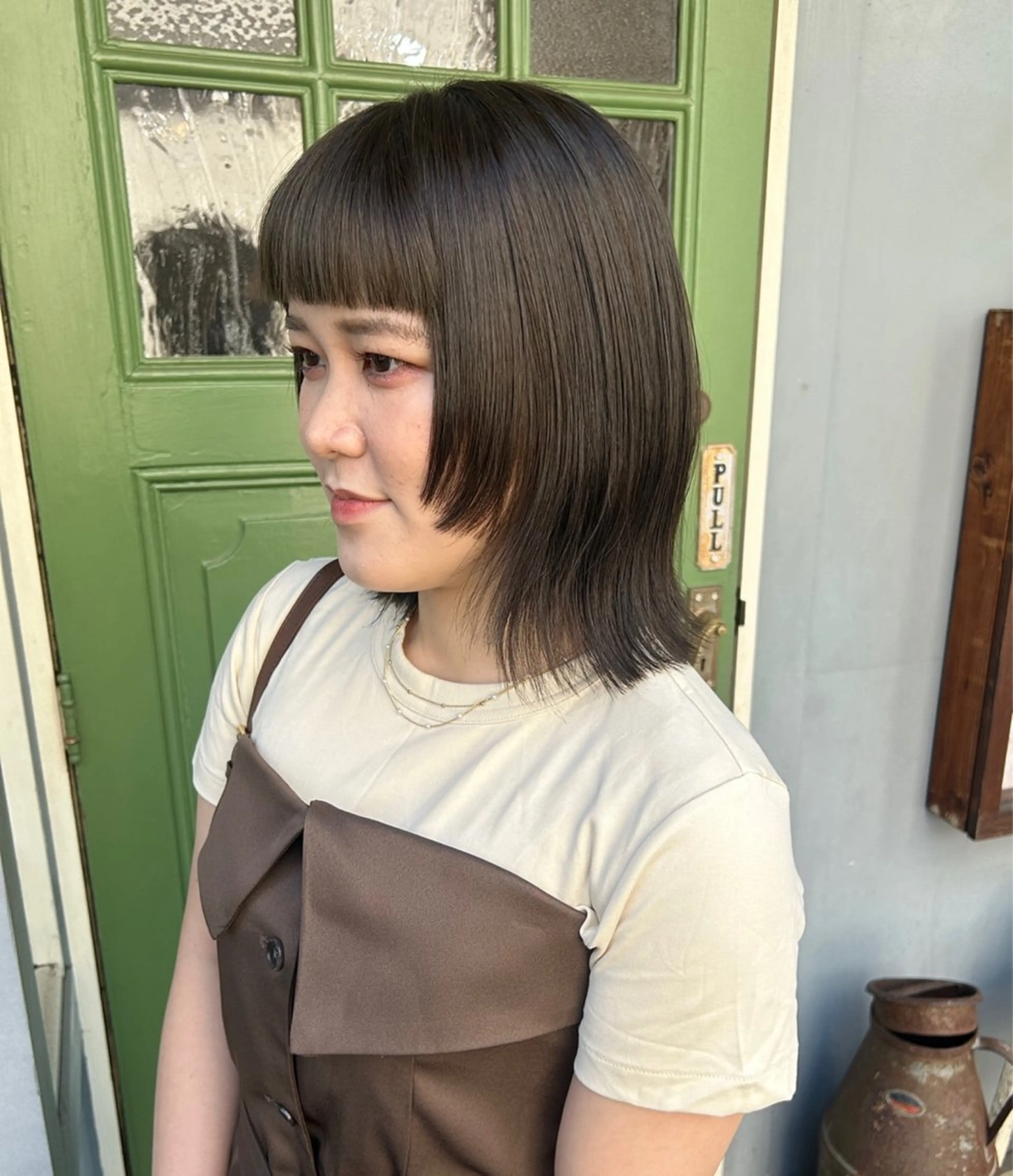 ミディアム カラー カット ヘアカラー トリートメント ヘッドスパ 清水千優/パーマ/透 明感カラー/メンズのヘアスタイル