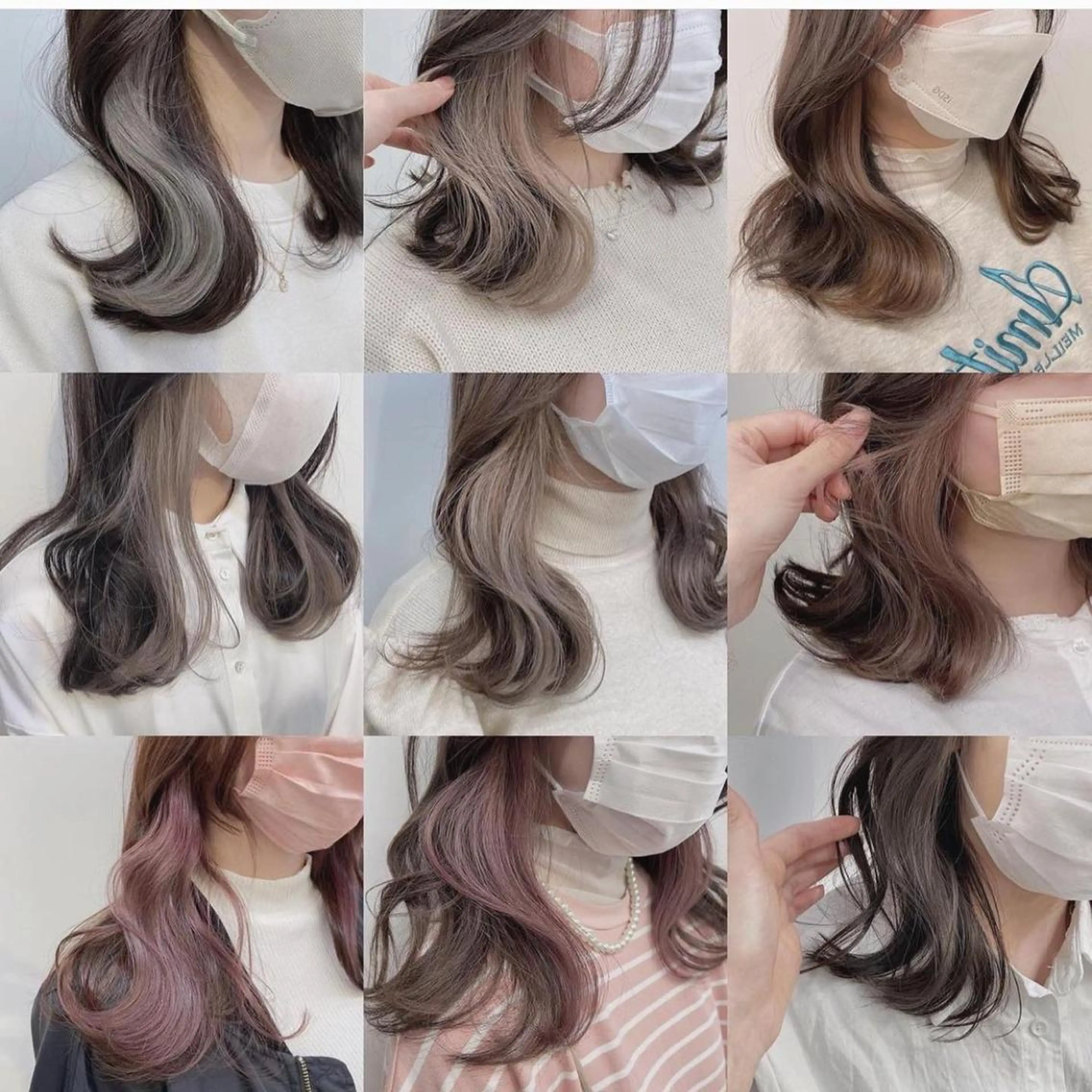 ミディアム カラー イヤリングカラー ヘアカラー トリートメント ヘッドスパ ヘアセット 🥞ベージュ系カラー 【すずきりほ】🥞のヘアスタイル