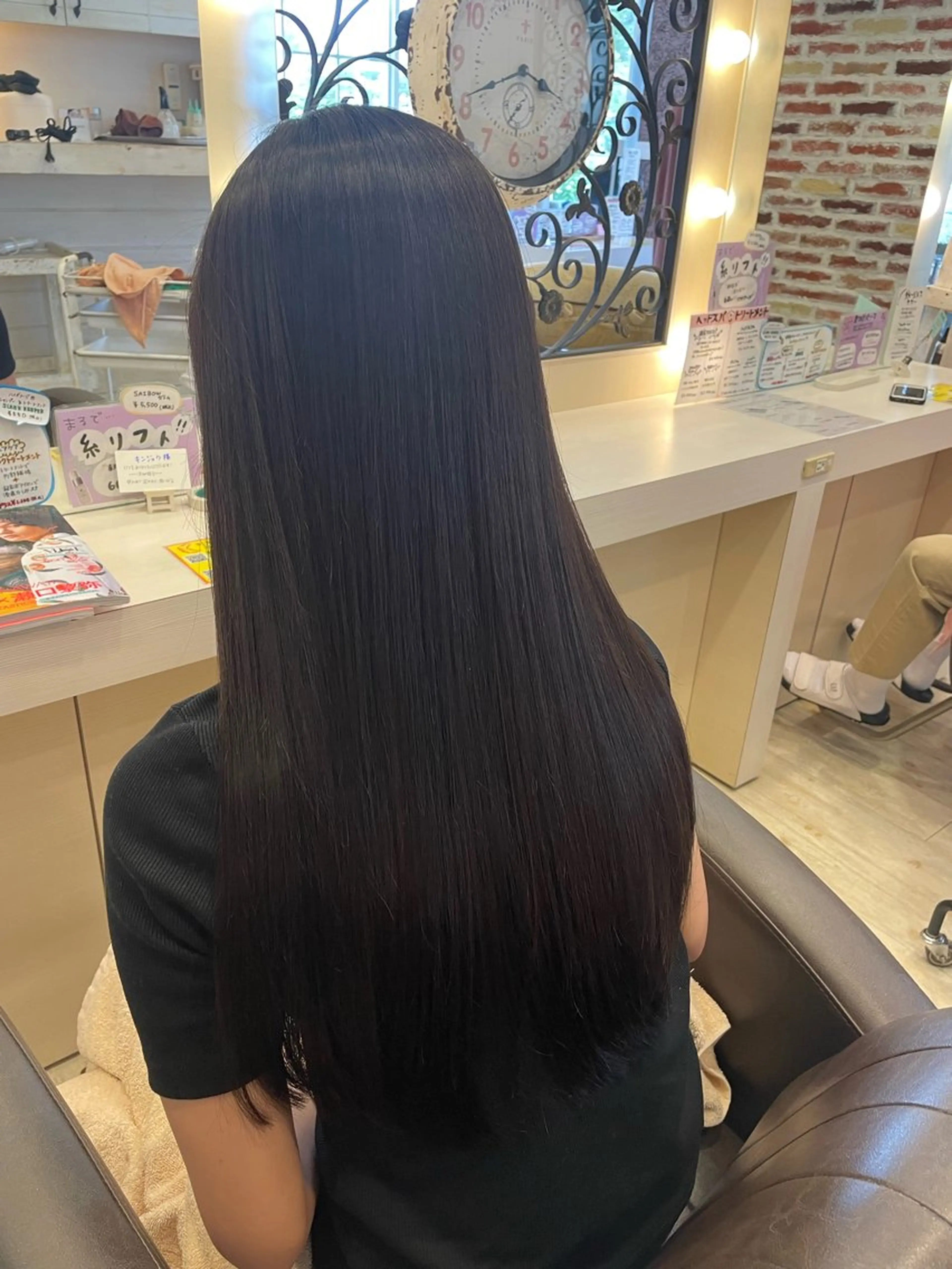 ロング 髪質改善 Crén by marie 真嘉比店所属・東恩納 誠のヘアスタイル