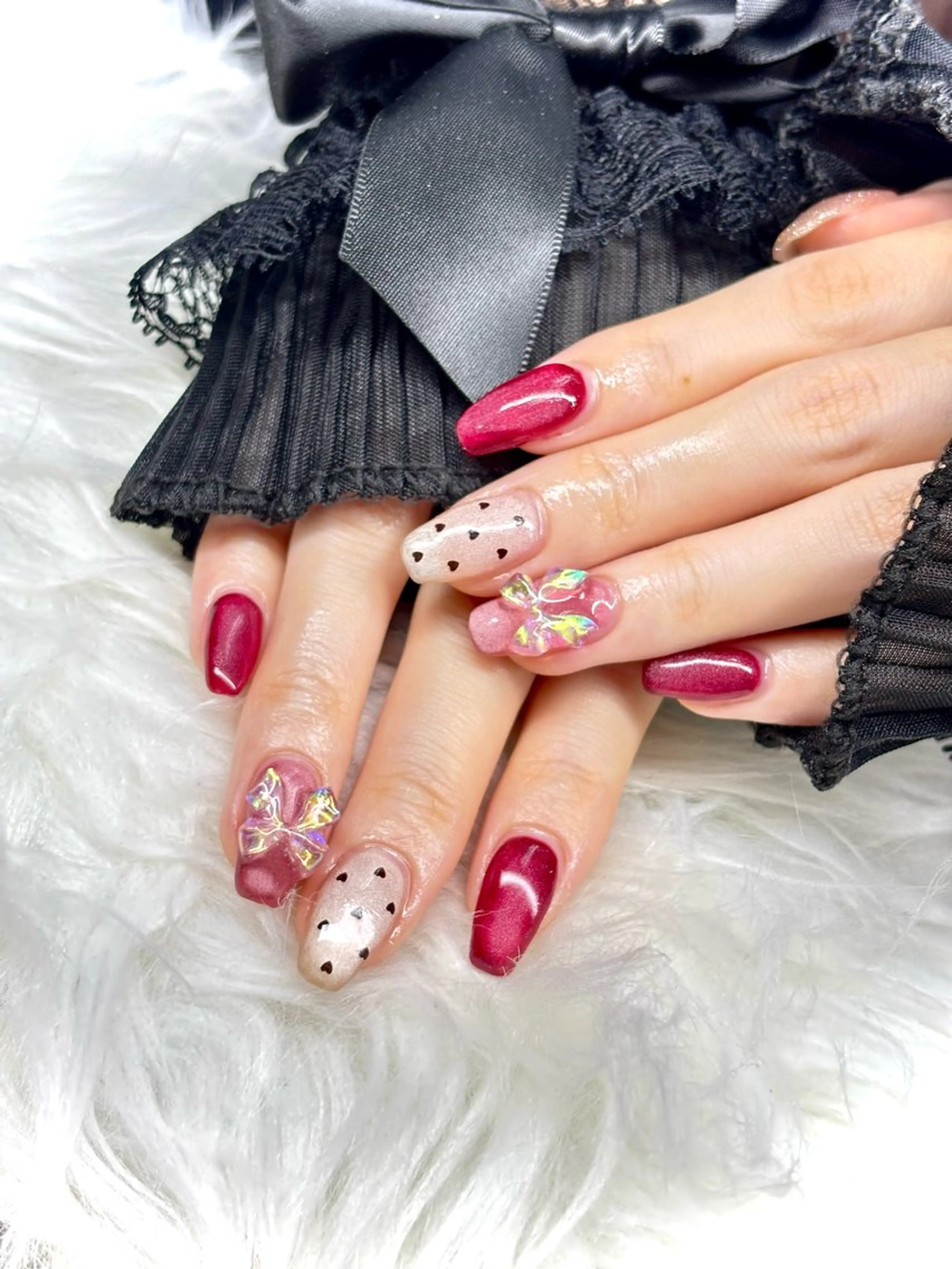 ワンカラー+簡単二本アート🦋(オフ込み)の写真