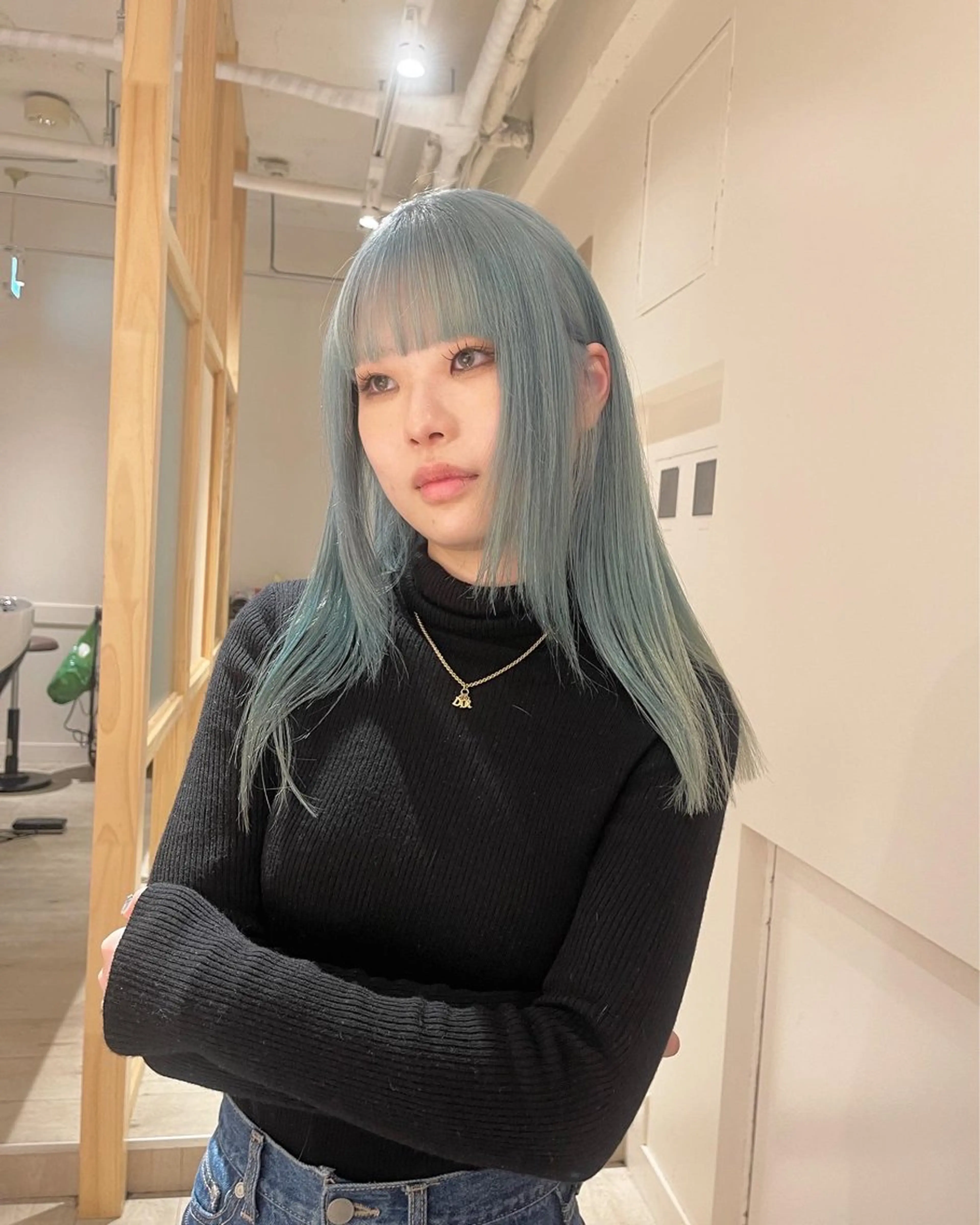 セミロング カラー ブリーチ カット ヘアカラー トリートメント PALAN K-Beauty SHINJUKU所属・“ミニモ最高評価獲得 “代表"Kohei"のヘアスタイル