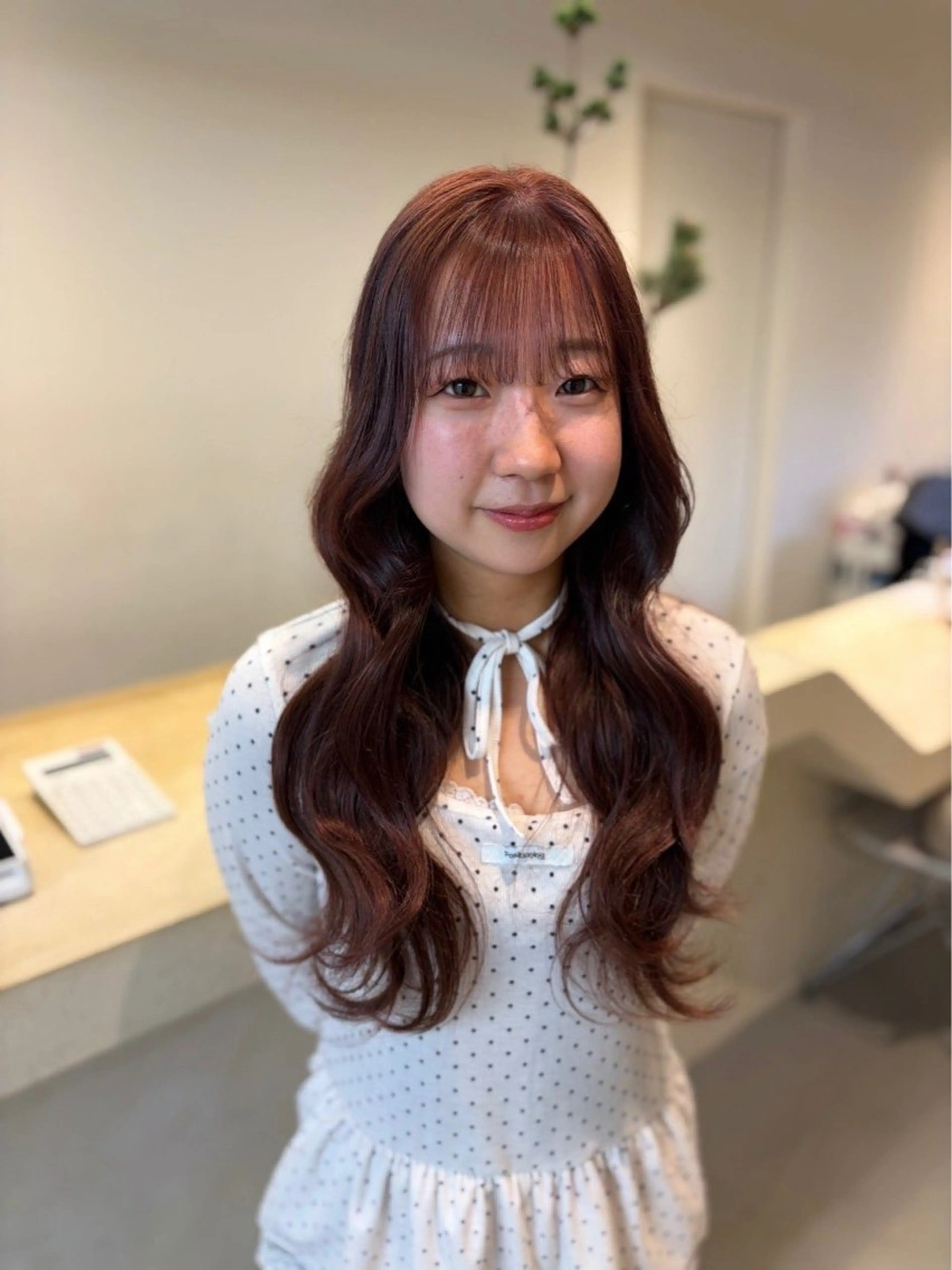 ロング ヘアカラー Meena by  urban所属・iroha/名古屋/ 暖色カラー/髪質改善のヘアスタイル