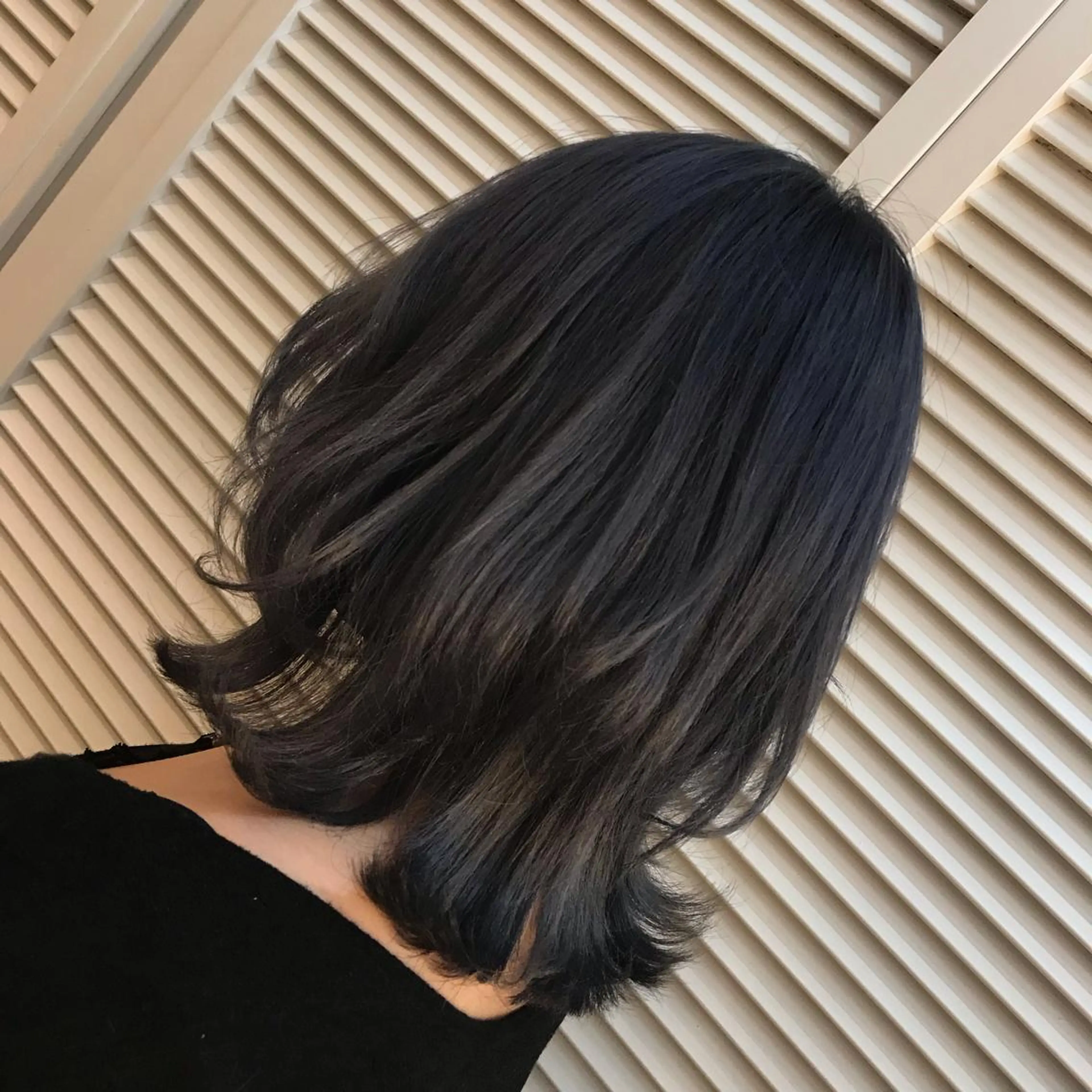 ミディアム カラー ネイビーカラー GO TODAY SHAiRE SALON 町田店所属・🫧大森 知夏🫧のヘアスタイル