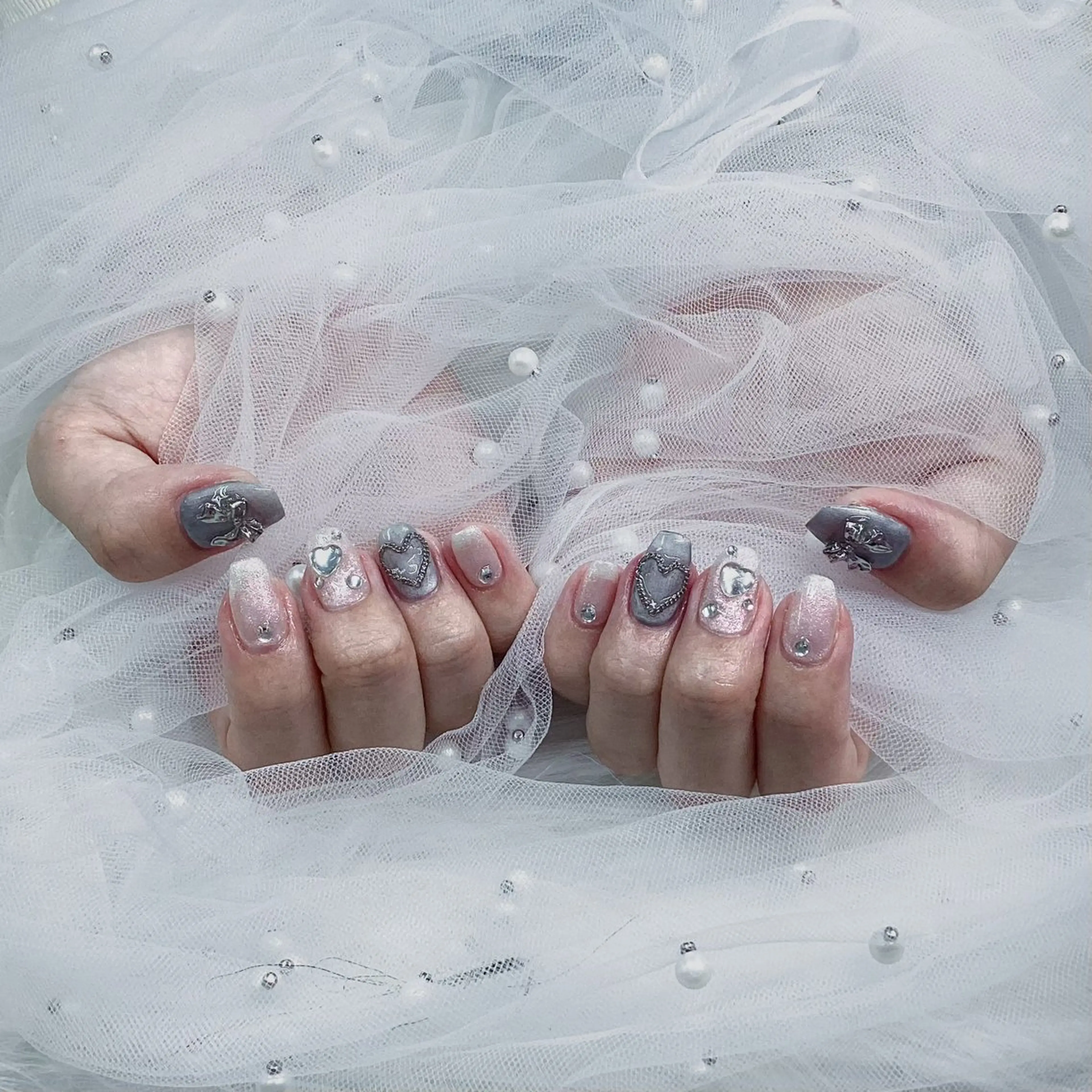 ネイル パーツ全部¥110 サロンミミのネイルデザイン