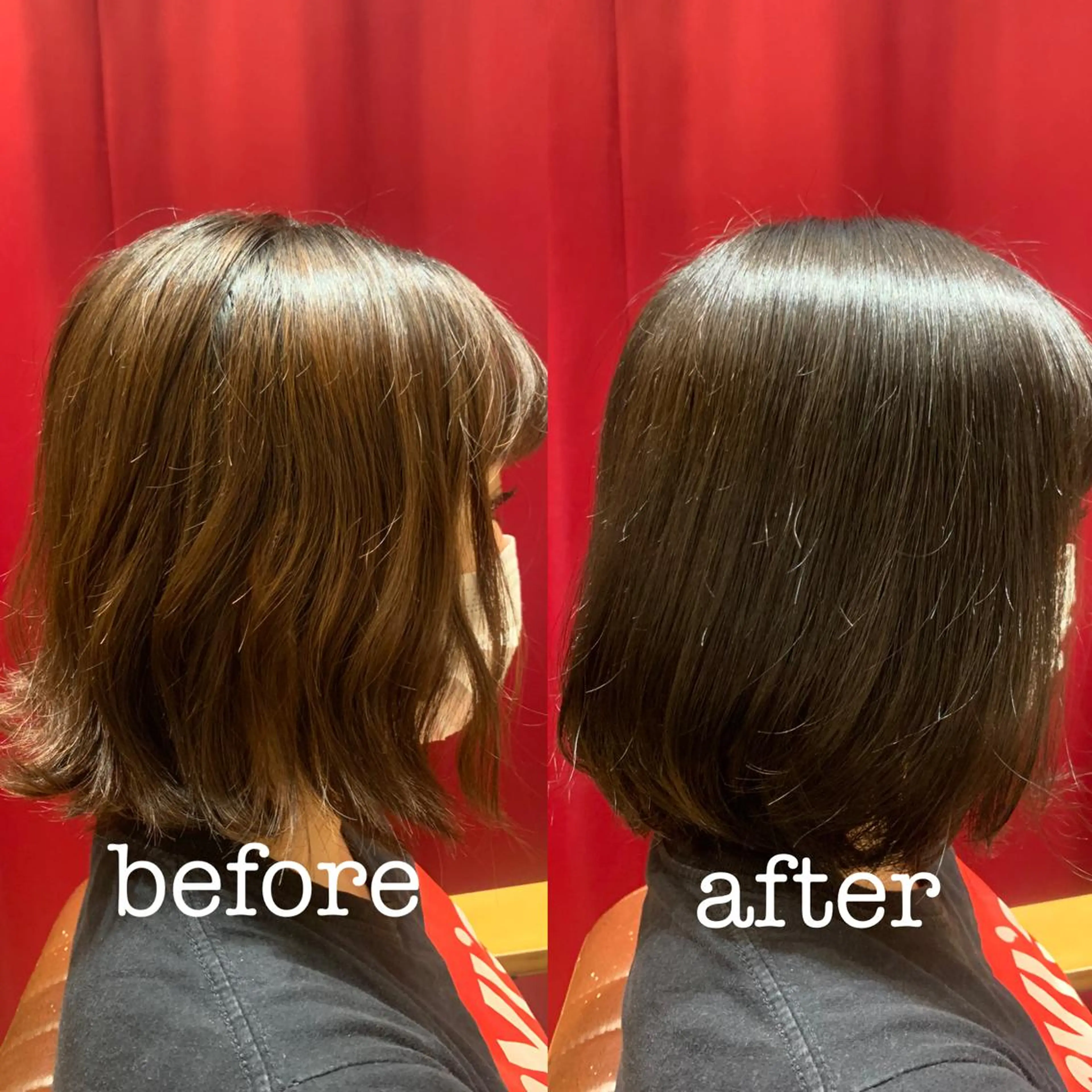 ミディアム カラー 【くせ毛さんのお悩み 解決🍀】栗橋のヘアスタイル