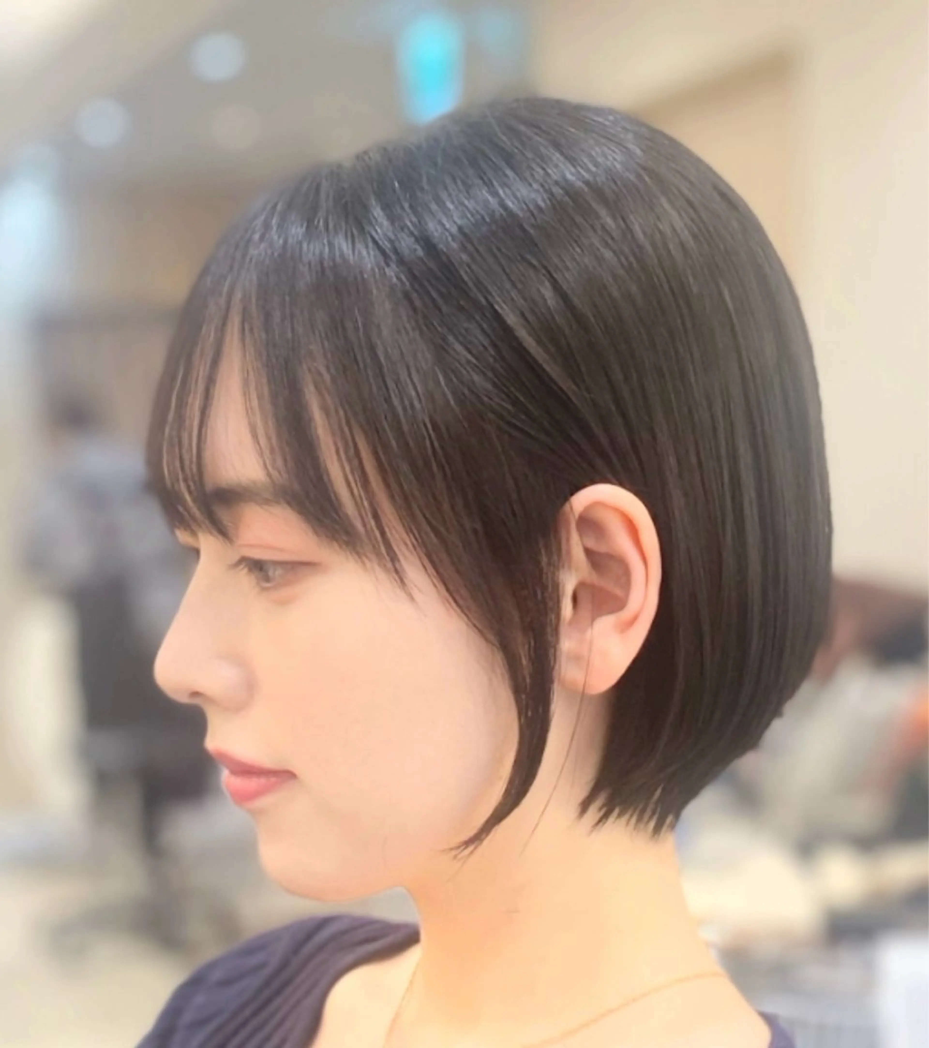 ショート カット ガレリアエレガンテ名駅店所属・【ショート/ボブ 丸みショート】深萱のヘアスタイル