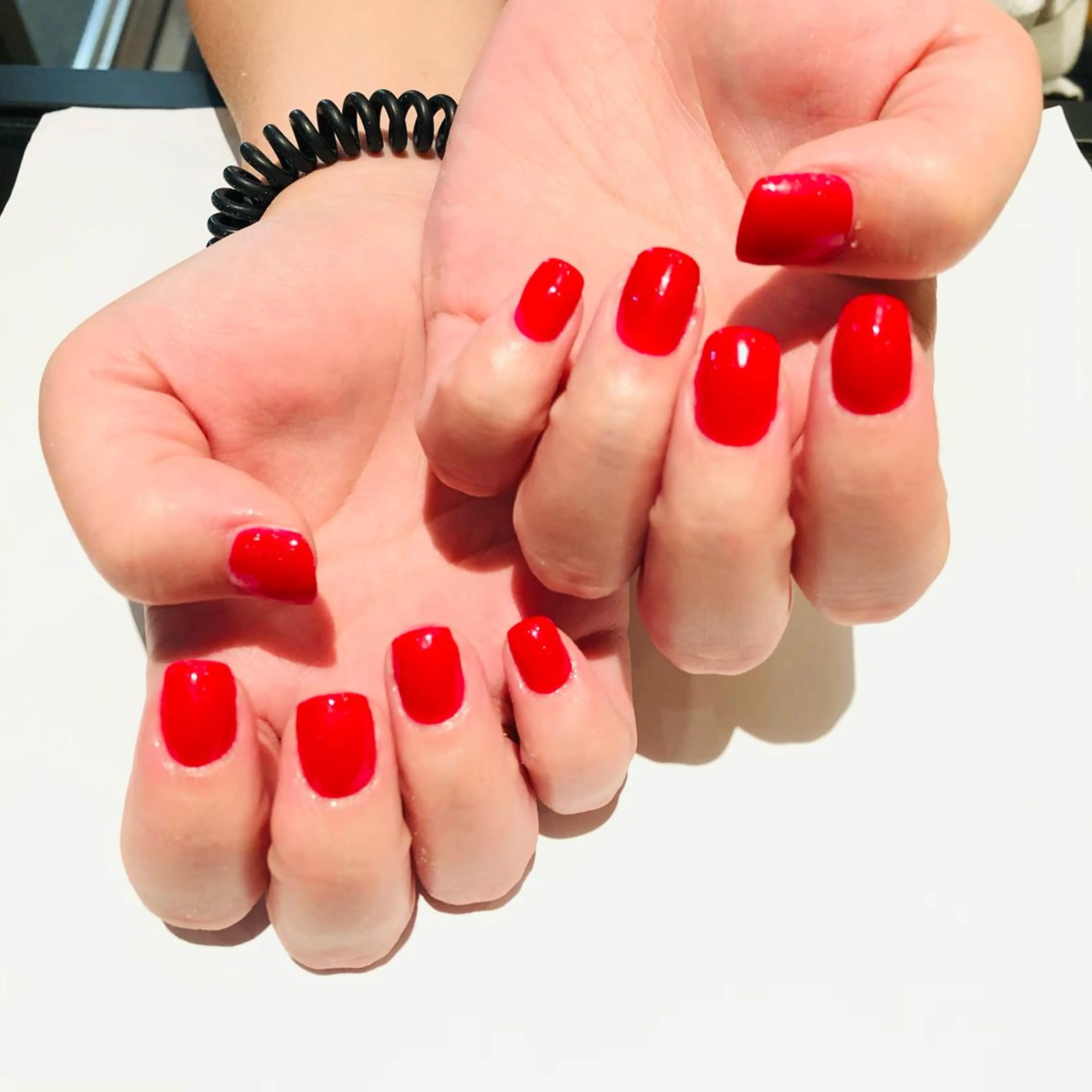 ネイル 赤色 大阪福島 韓国まつげ Sayaka🤍🐩のマツエク・マツパデザイン
