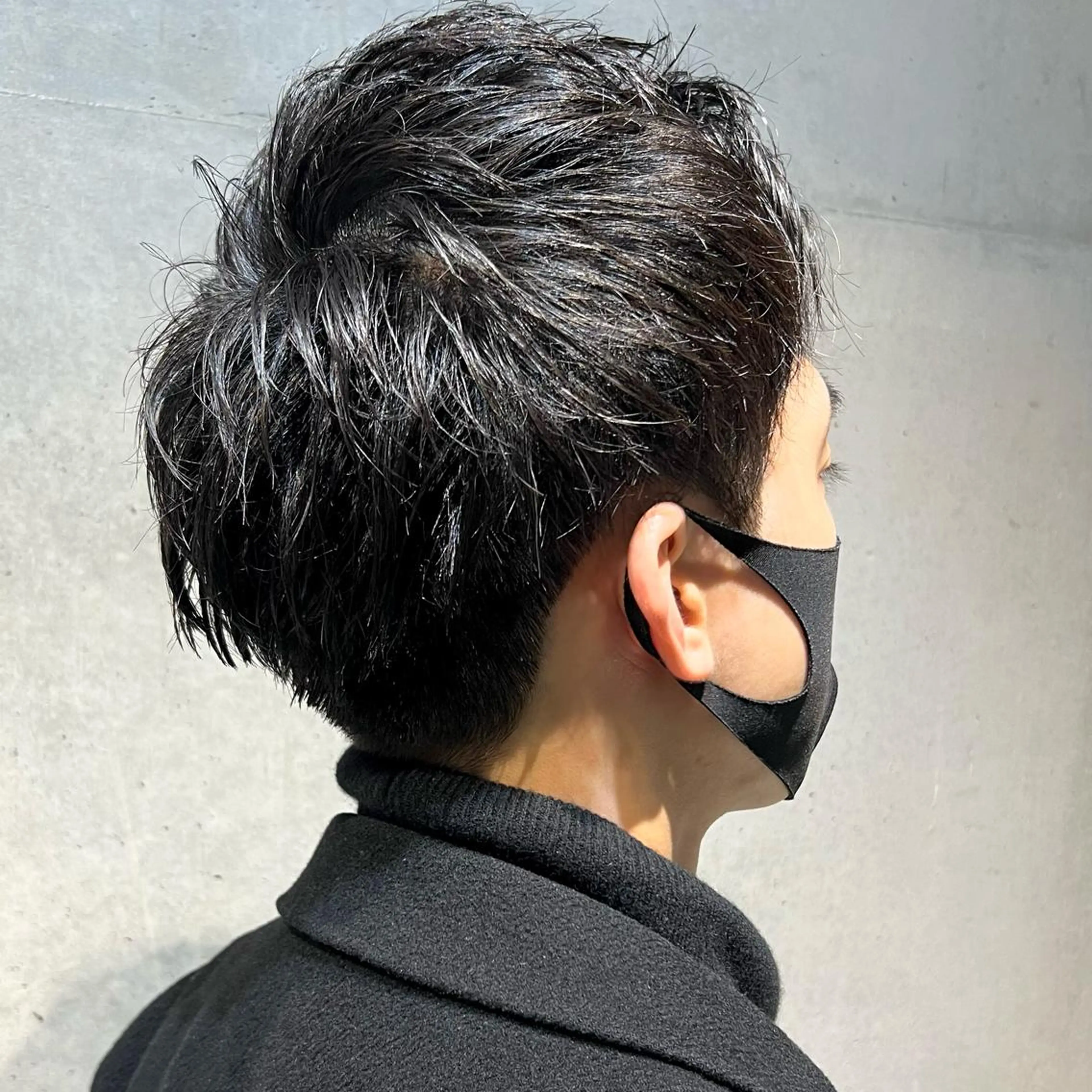 ショート パーマ メンズ アップバング ツーブロック 丁寧なカウンセリング 🌿Chiemi🌿のヘアスタイル