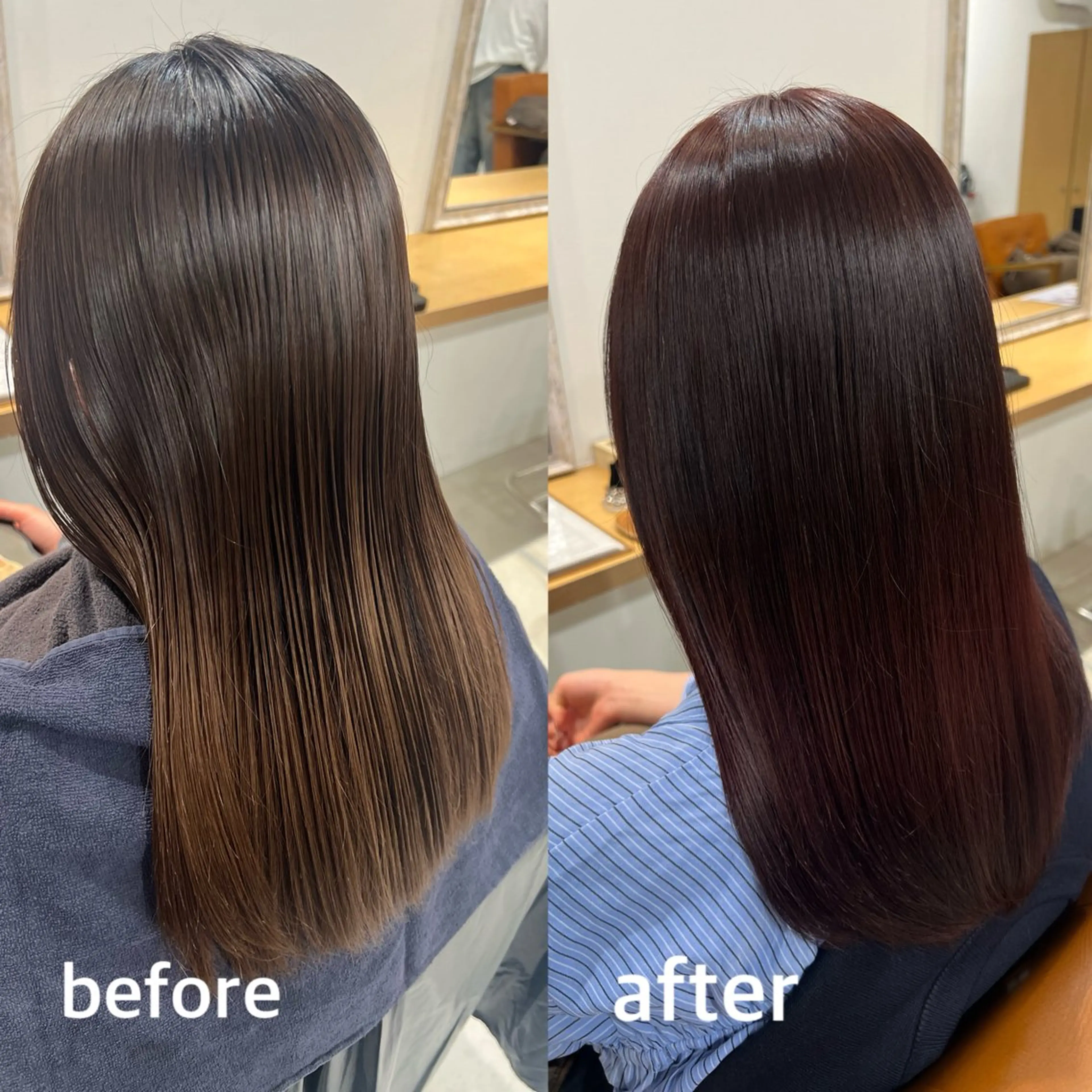 ロング カラー ブラウンカラー レッドカラー ヘアカラー ヘッドスパ 🫧艶髪カラー🫧 伊原修子のヘアスタイル