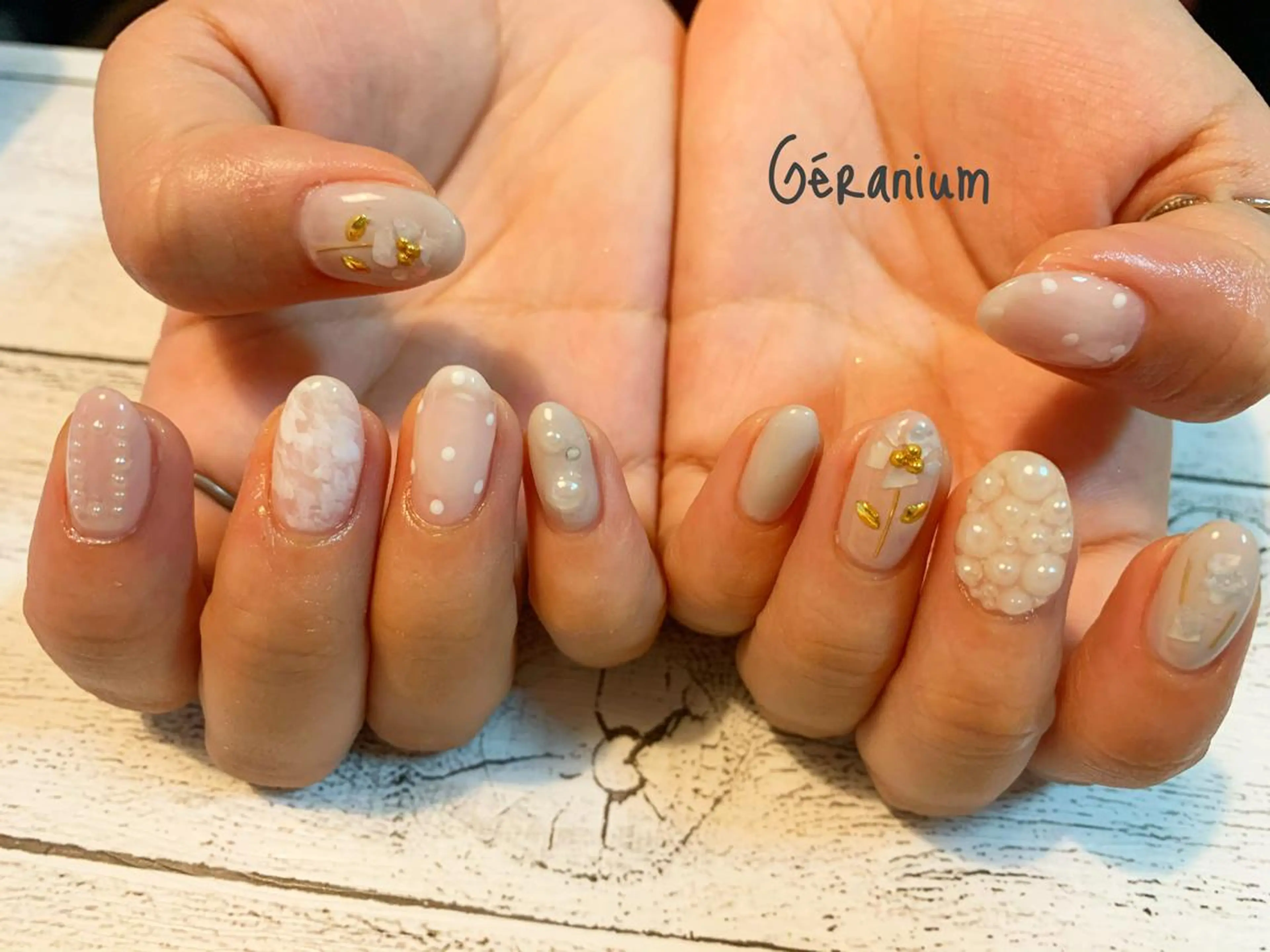 ネイル ハンドネイル GéRanium Harukaのネイルデザイン