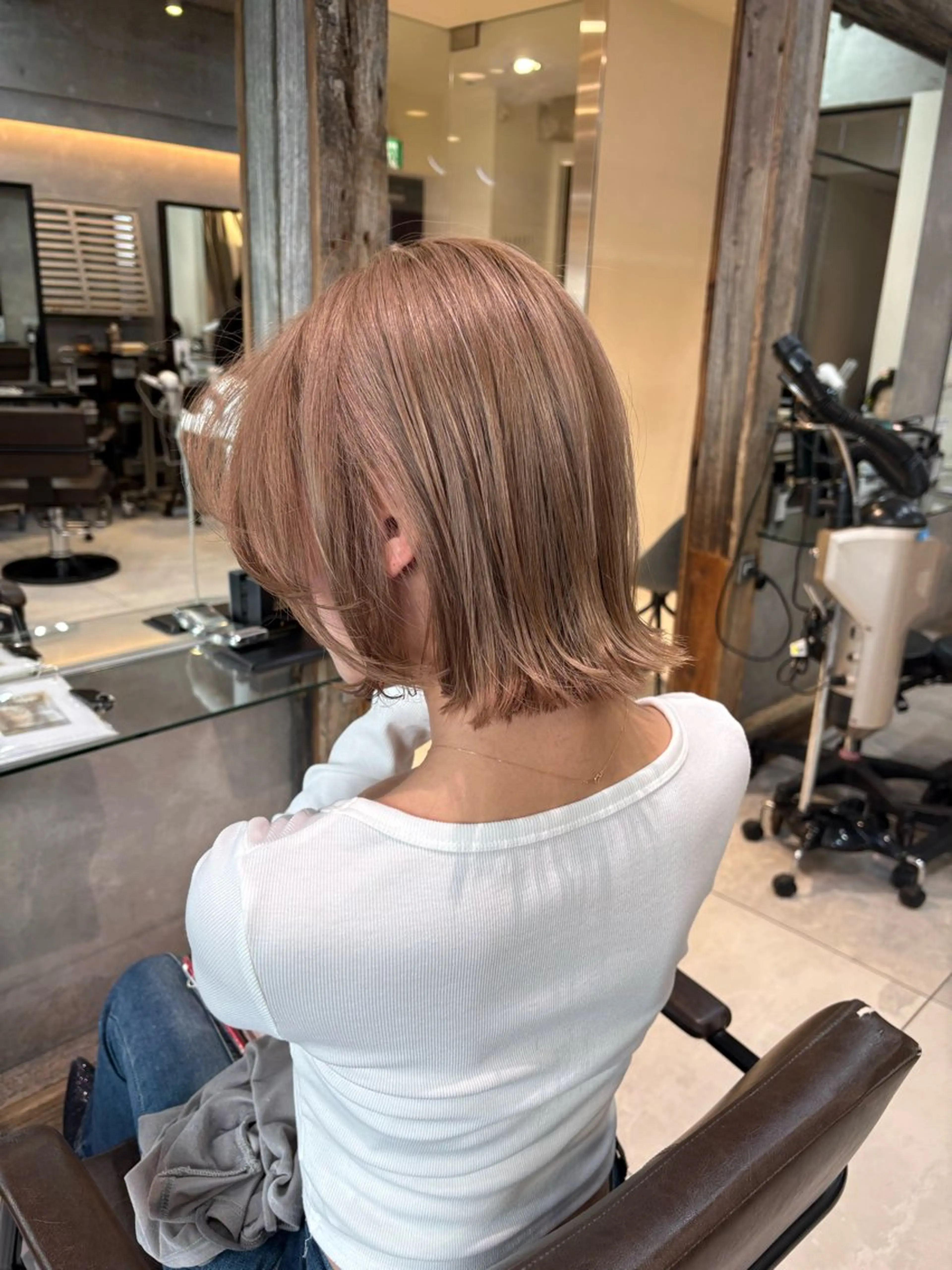 ミディアム カラー ハルキ/表参道/ ベージュ/暖色/特化のヘアスタイル