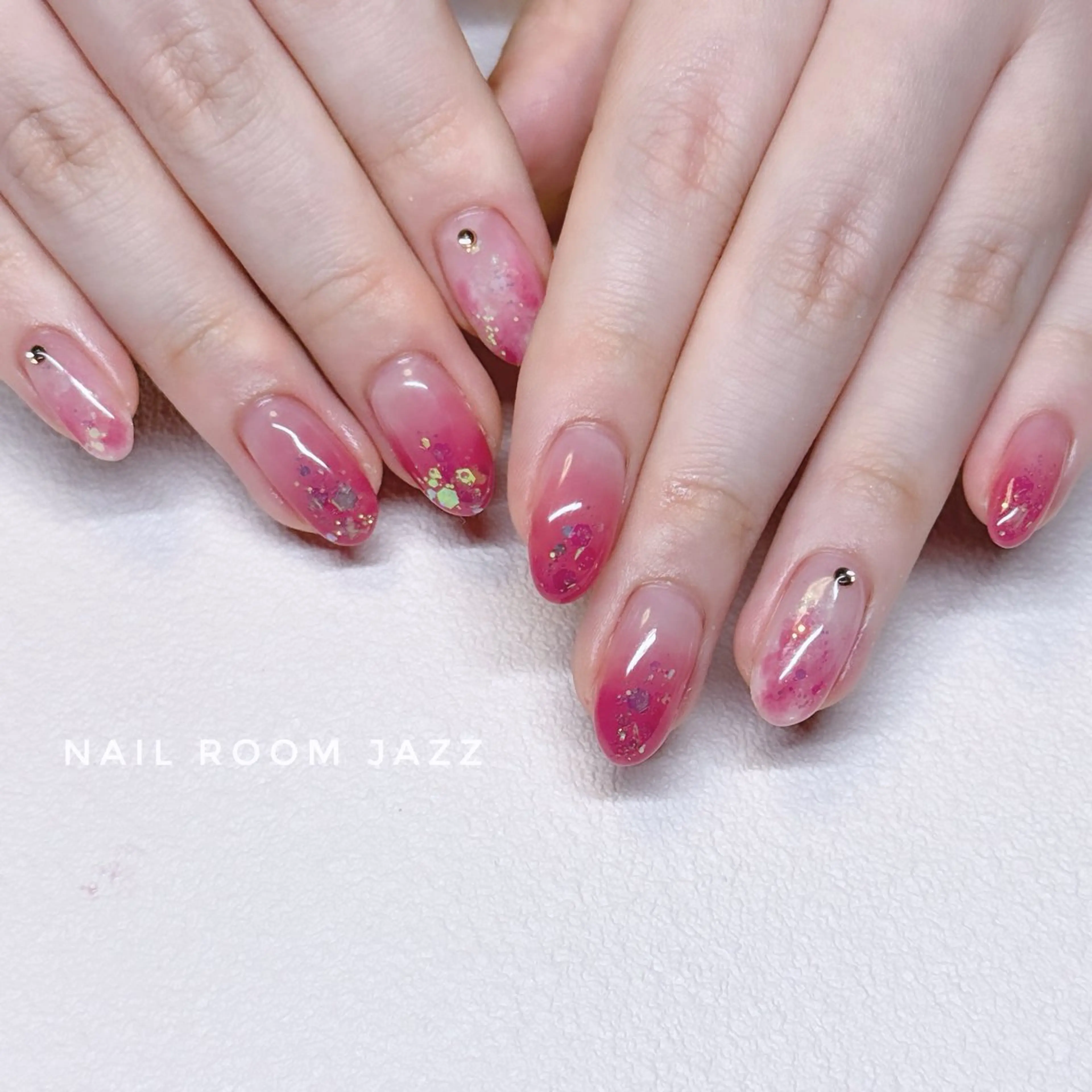 ネイル 持ち込み ピンク JAZZ nail roomのネイルデザイン