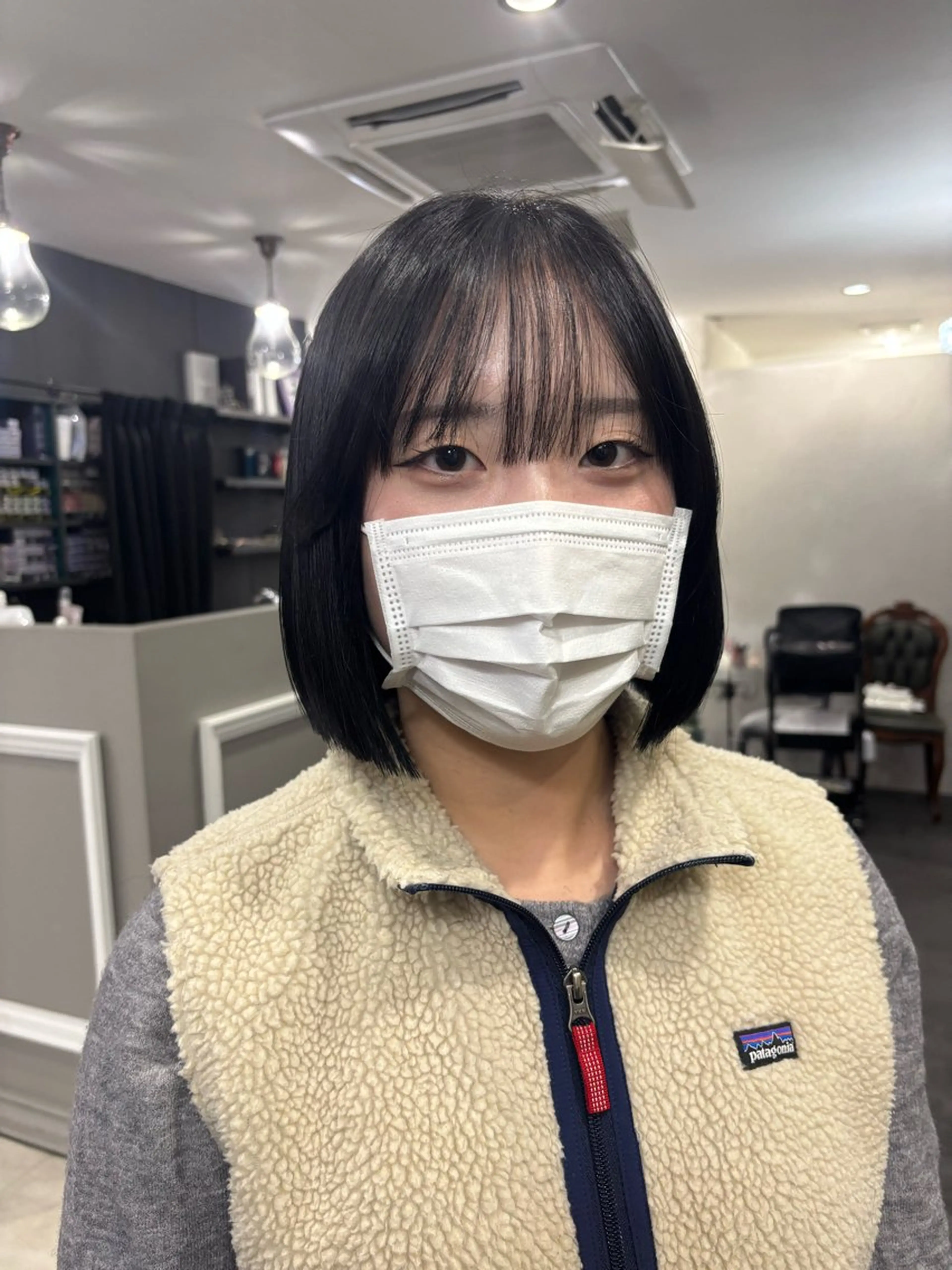 ミディアム カラー ボブ 【NARVIS】 菅田愛華のヘアスタイル