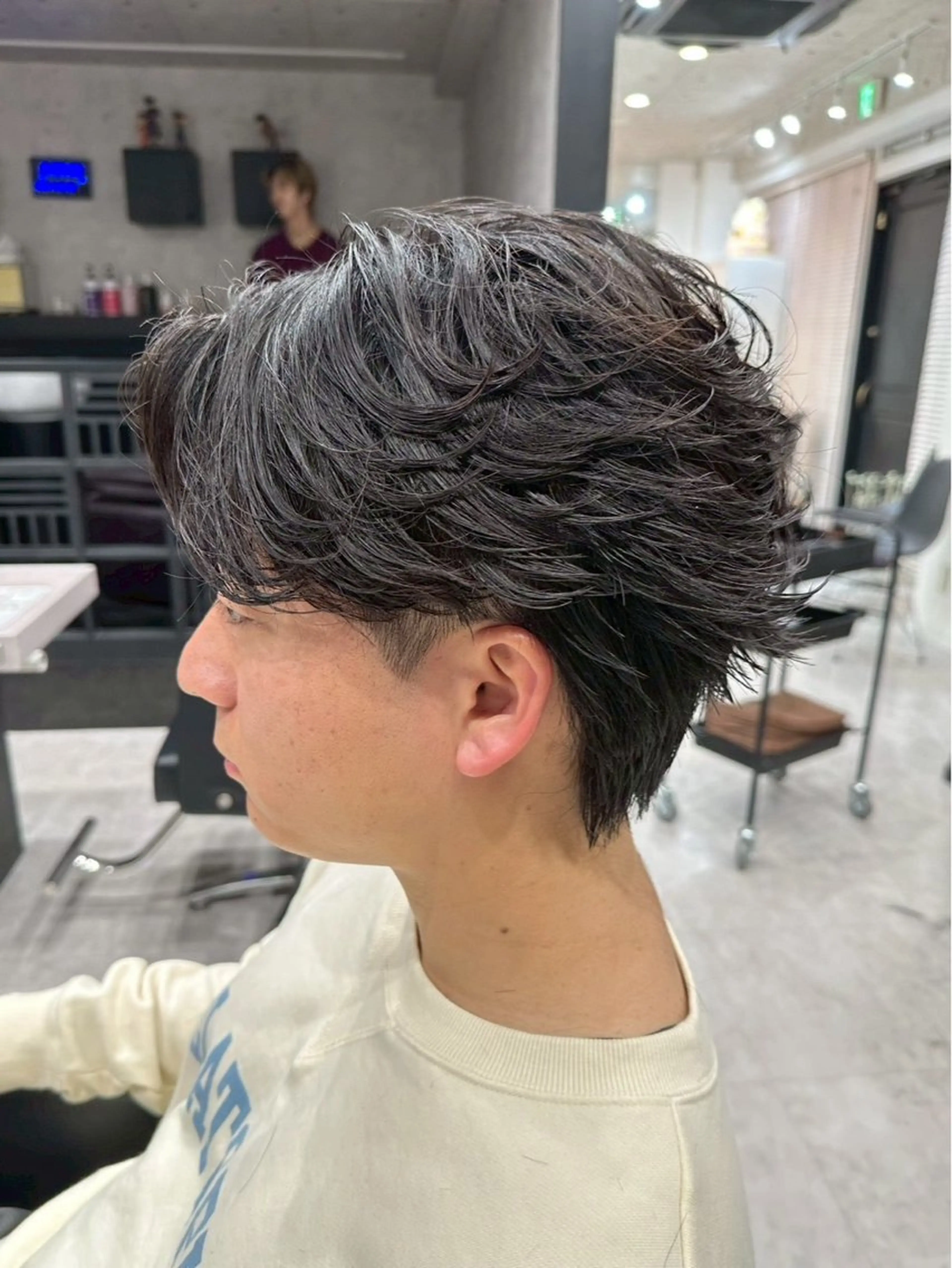 パーマ メンズ メンズパーマ ニュアンスパーマ カット パーマ 青木 真裟斗のヘアスタイル