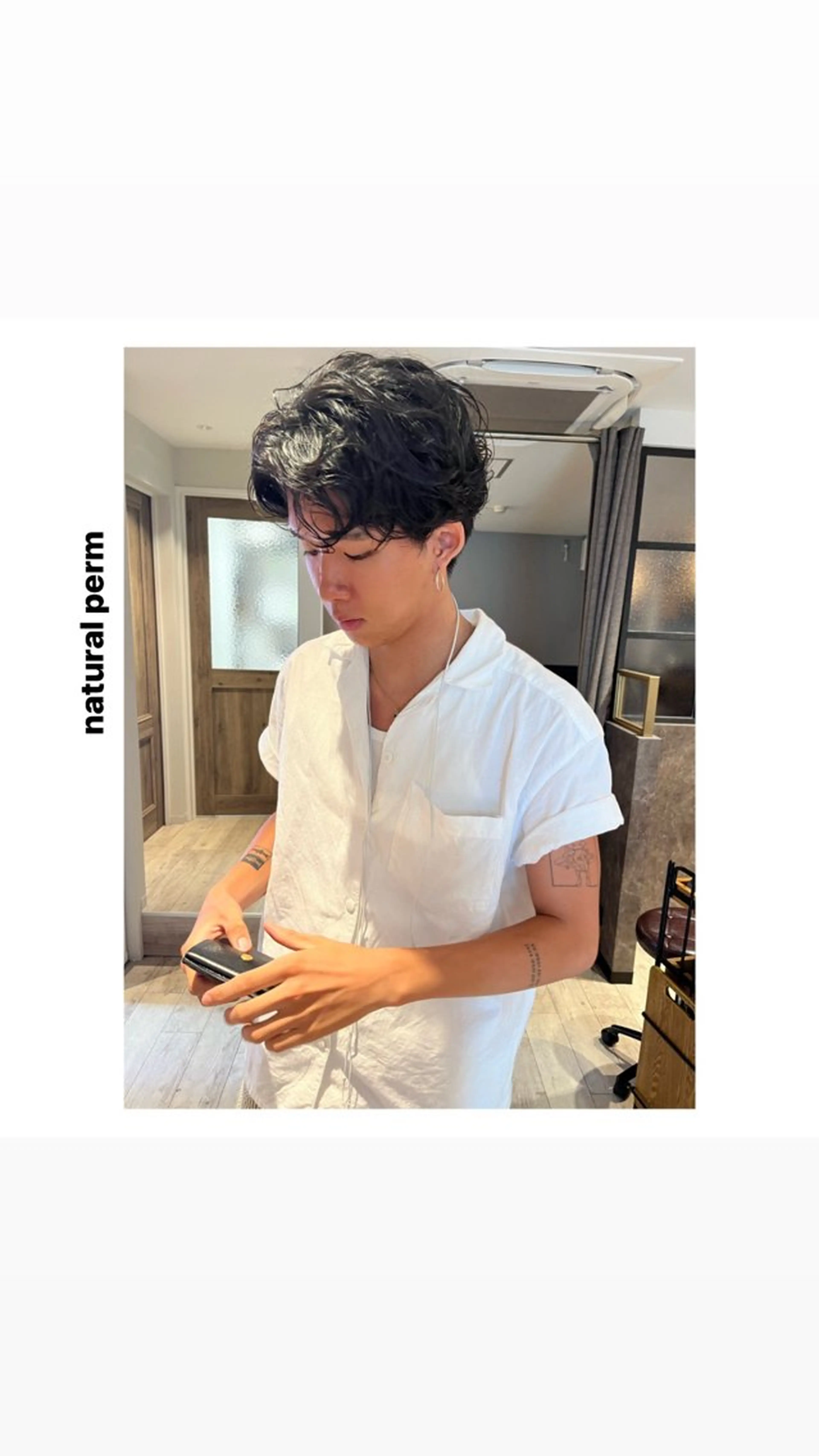 ショート パーマ メンズ カット パーマ トリートメント rewards成城学園前店所属・hiro【沿線で叶う 似合わせhair】のヘアスタイル